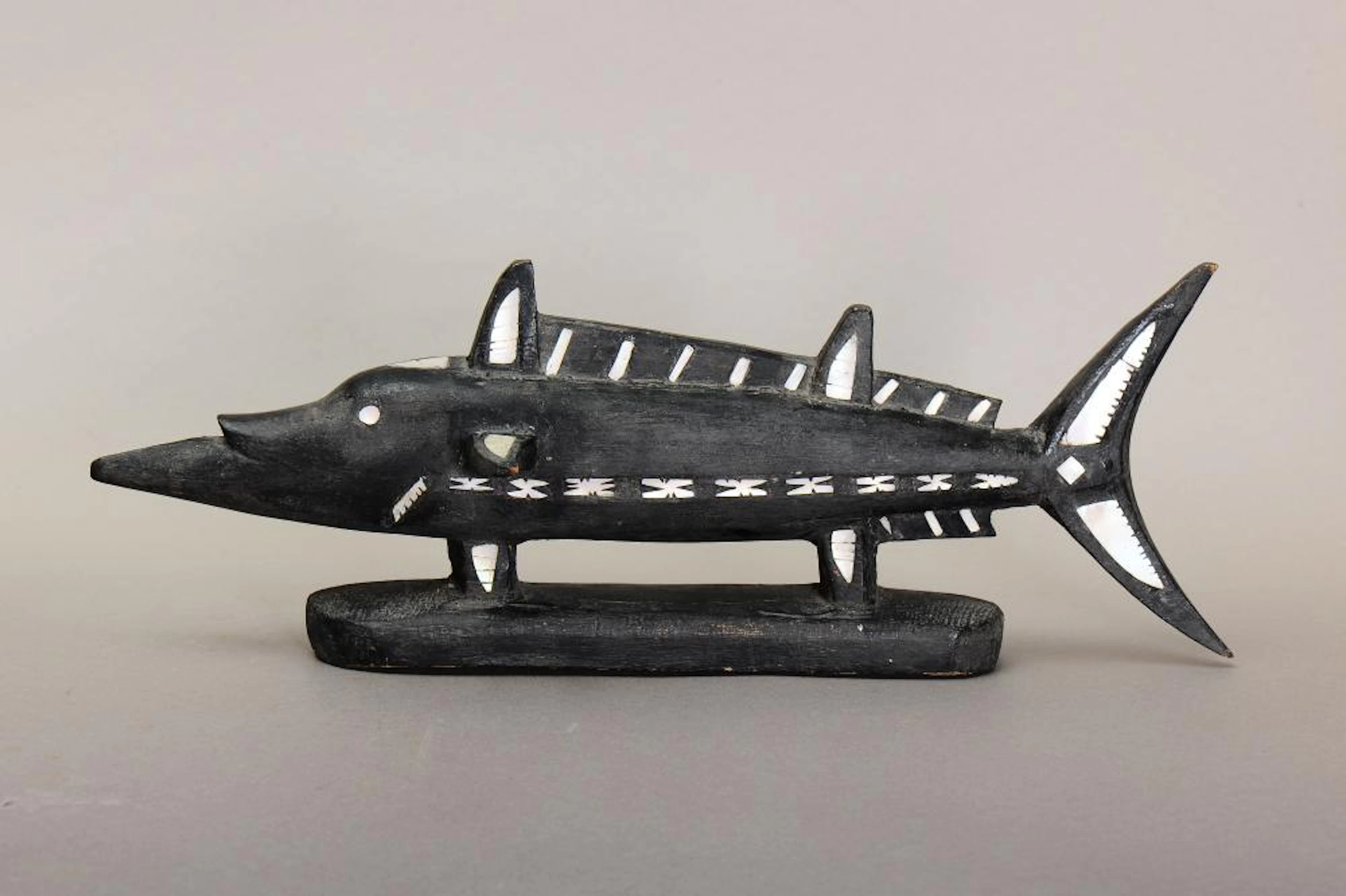 BONITO FISH SCULPTURE, SOLOMON ISLANDS.