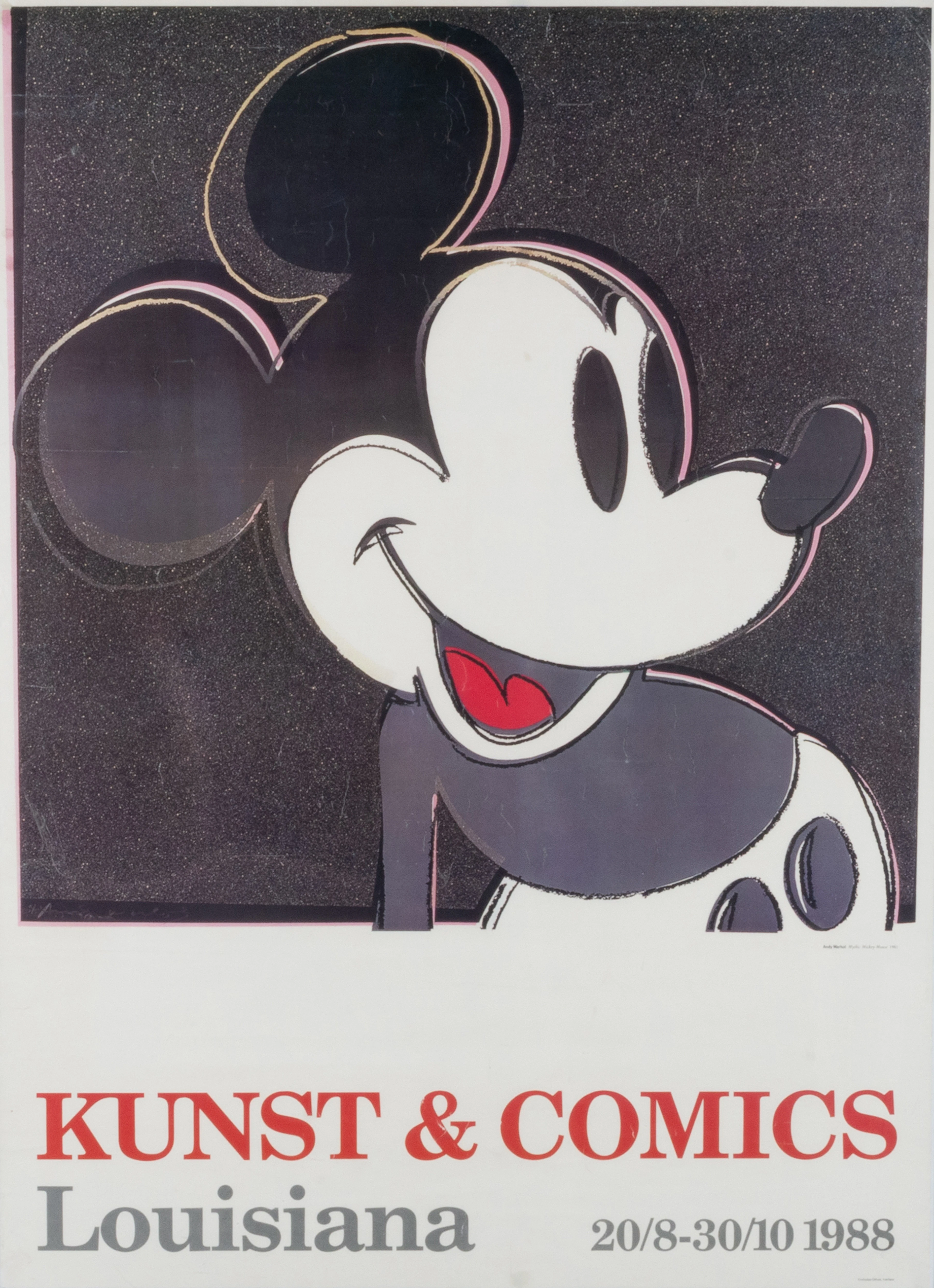 UTSTÄLLNINGSAFFISCH, Kunst & Comics, Louisiana 1988.