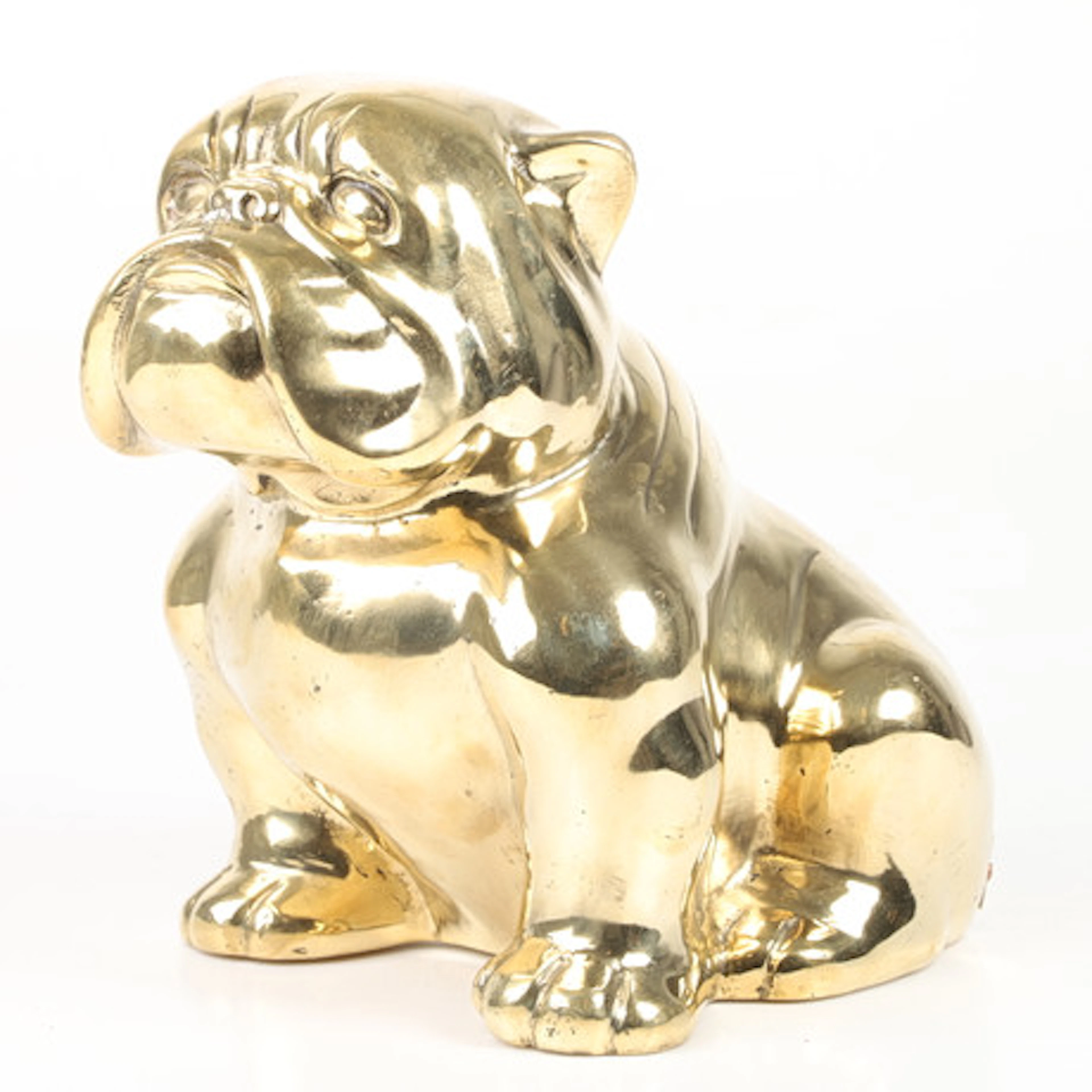 ANDREAS WARGENBRANT. Skulptur, bulldog, fö…