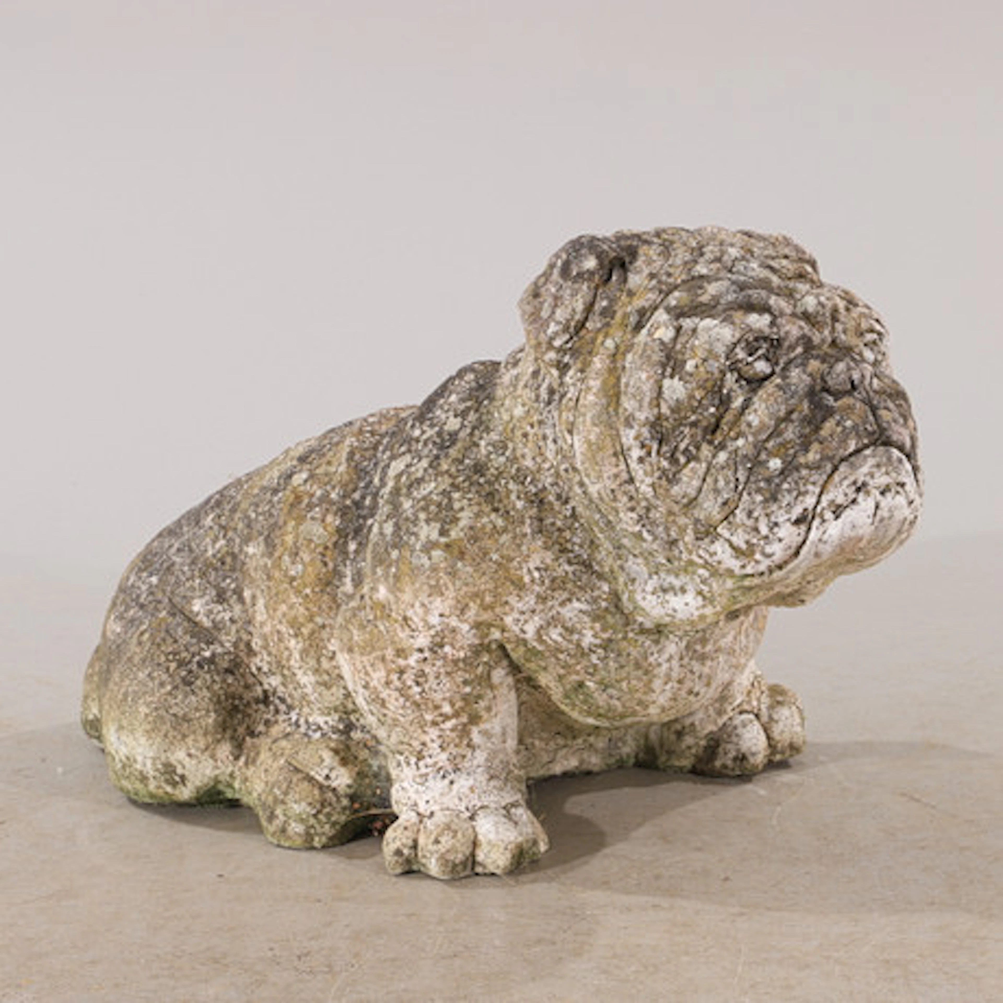 SKULPTUR, bulldog, betong.