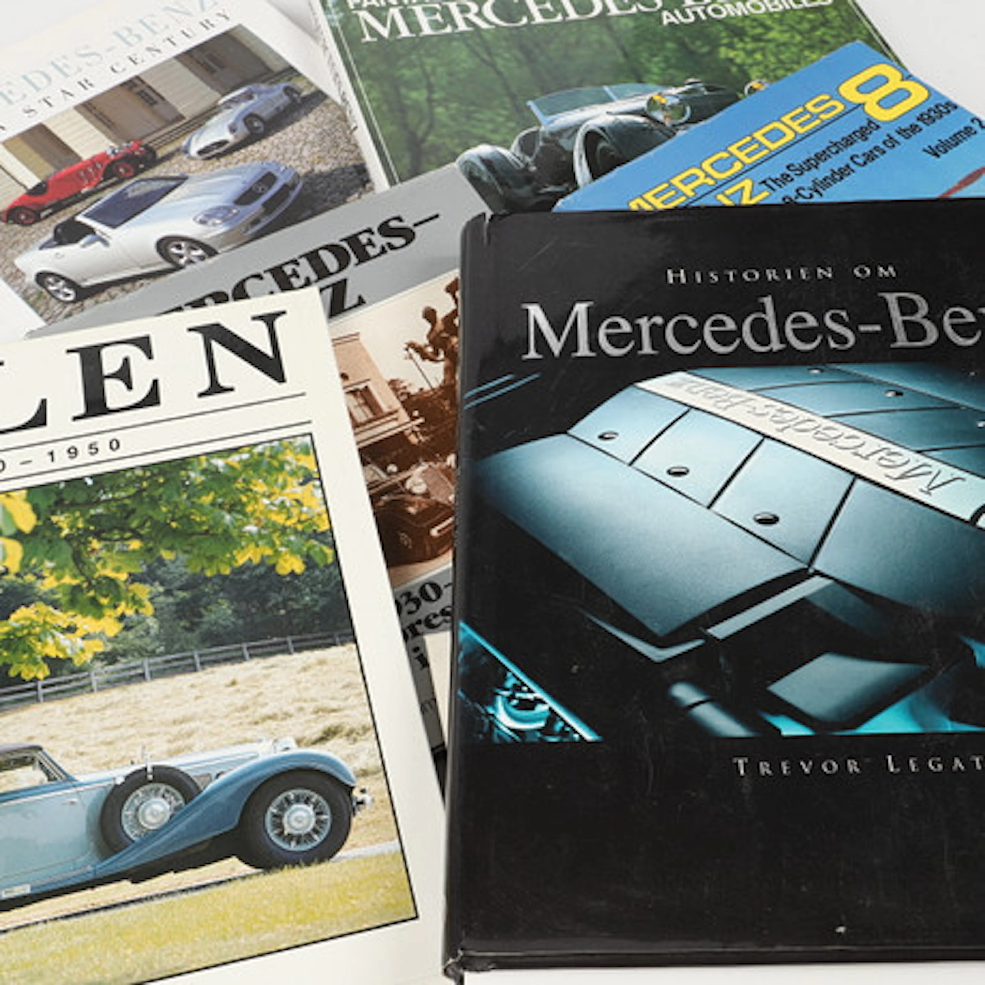 BÖCKER, 7 stycken om Mercedes-Benz, 19900/…