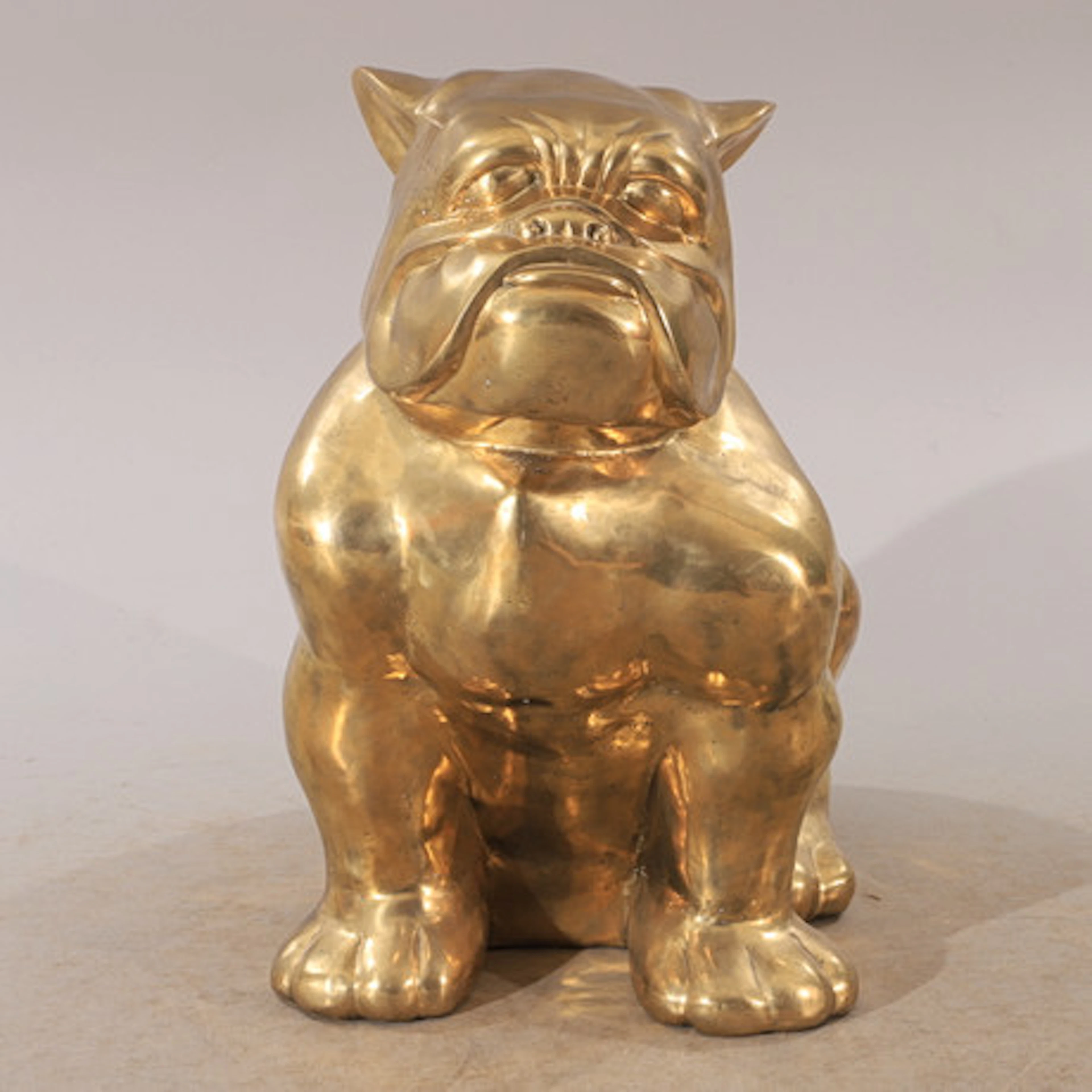 ANDREAS WARGENBRANT. Skulptur, bulldog, fö…