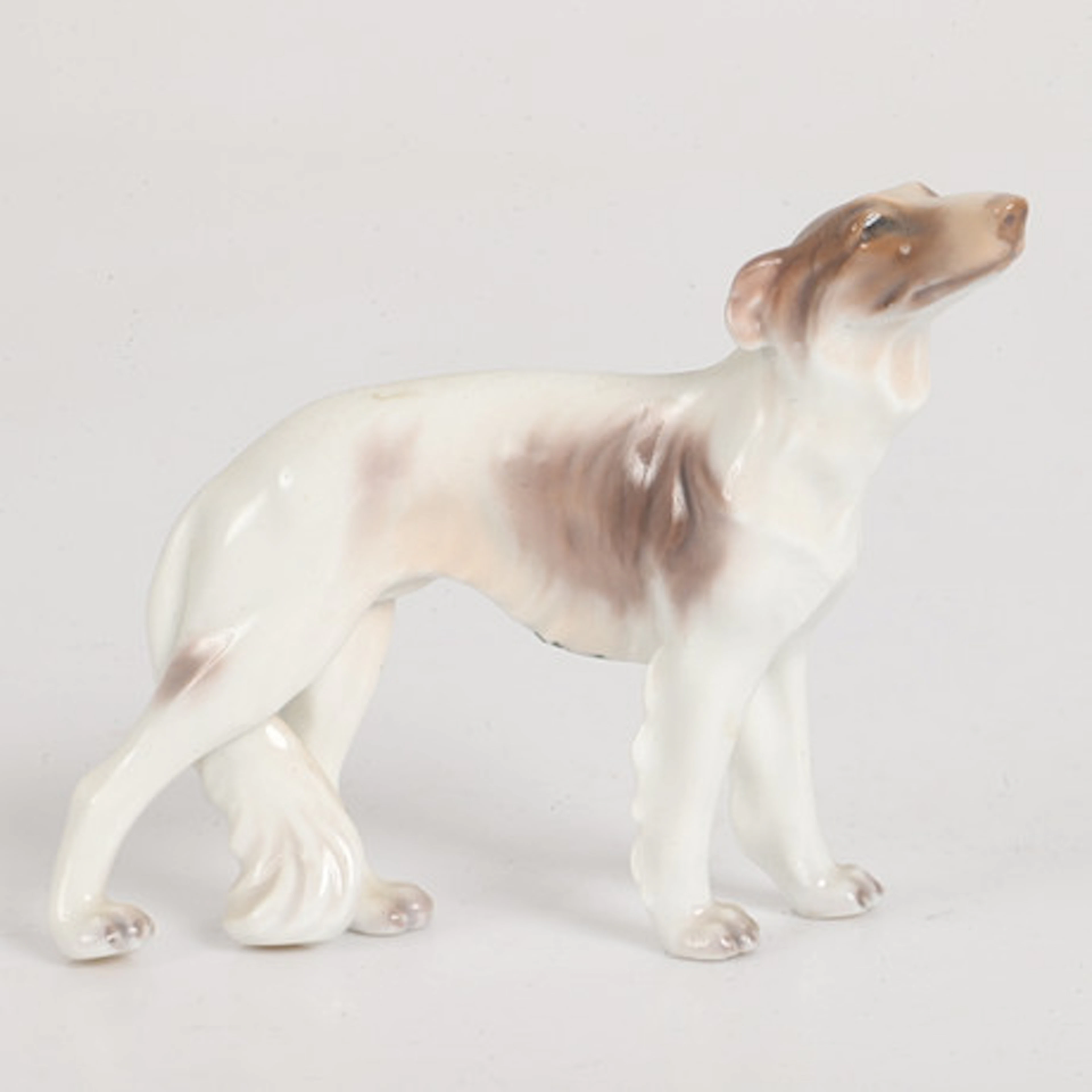 FIGURIN, porslin, rysk vinthund, Dahl Jens…