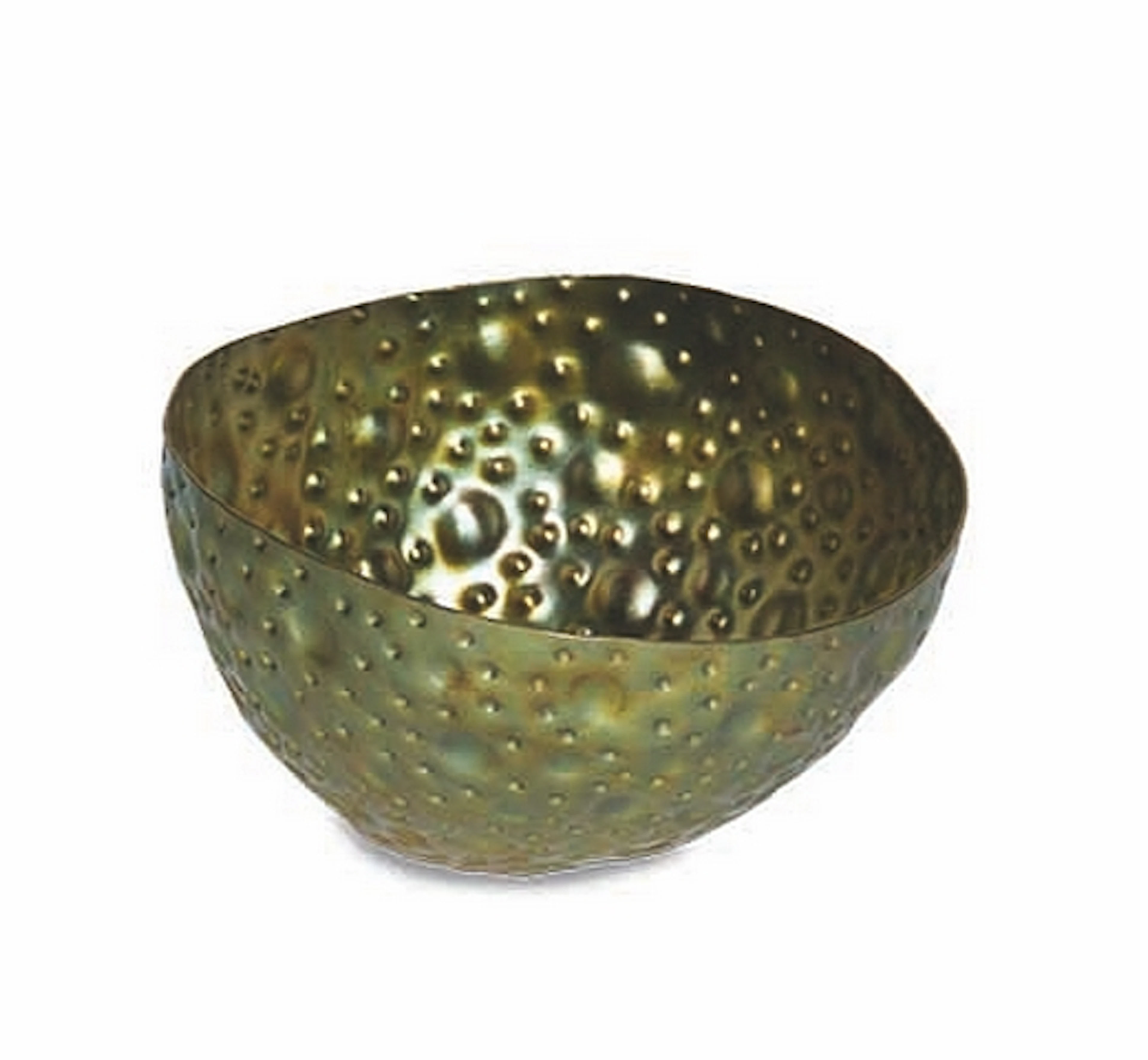 Bowl drop medium aged brass droplets 10x18cm Cravt SKU 320487
