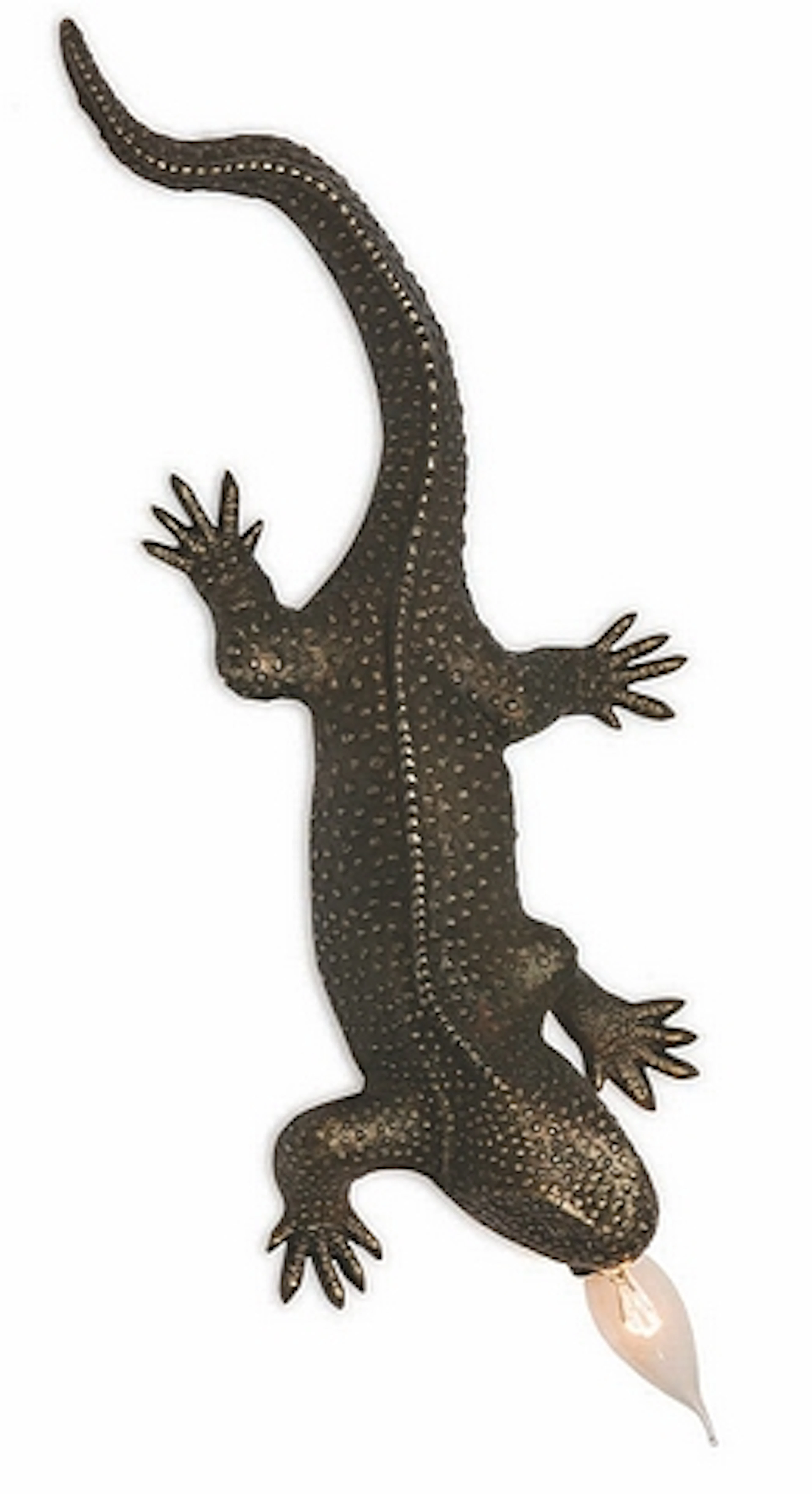 Wall lamp gekko gekko antique brass plating 54x20cm Cravt SKU 320496