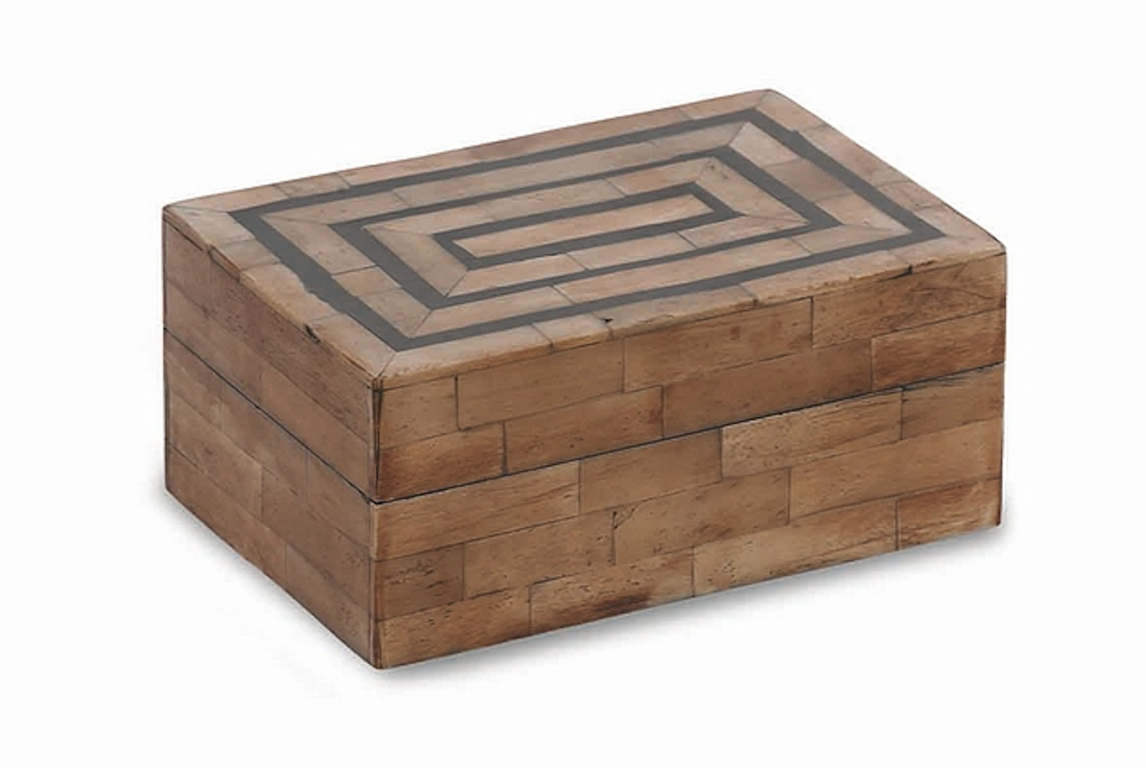 Box cheery a hand carved box in antique bone with a black...