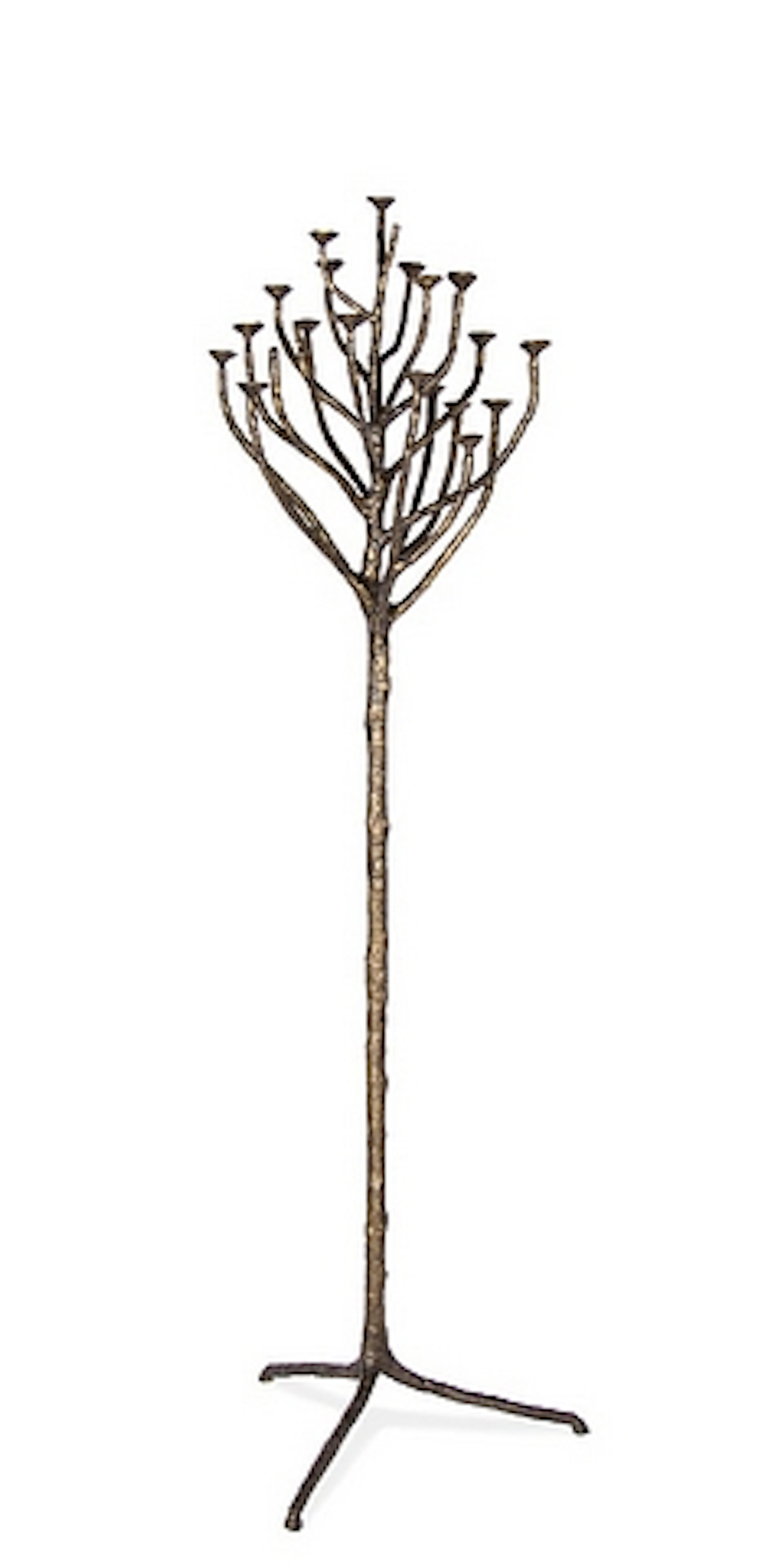 Candle holder candle tree large hand crafted in aluminium...