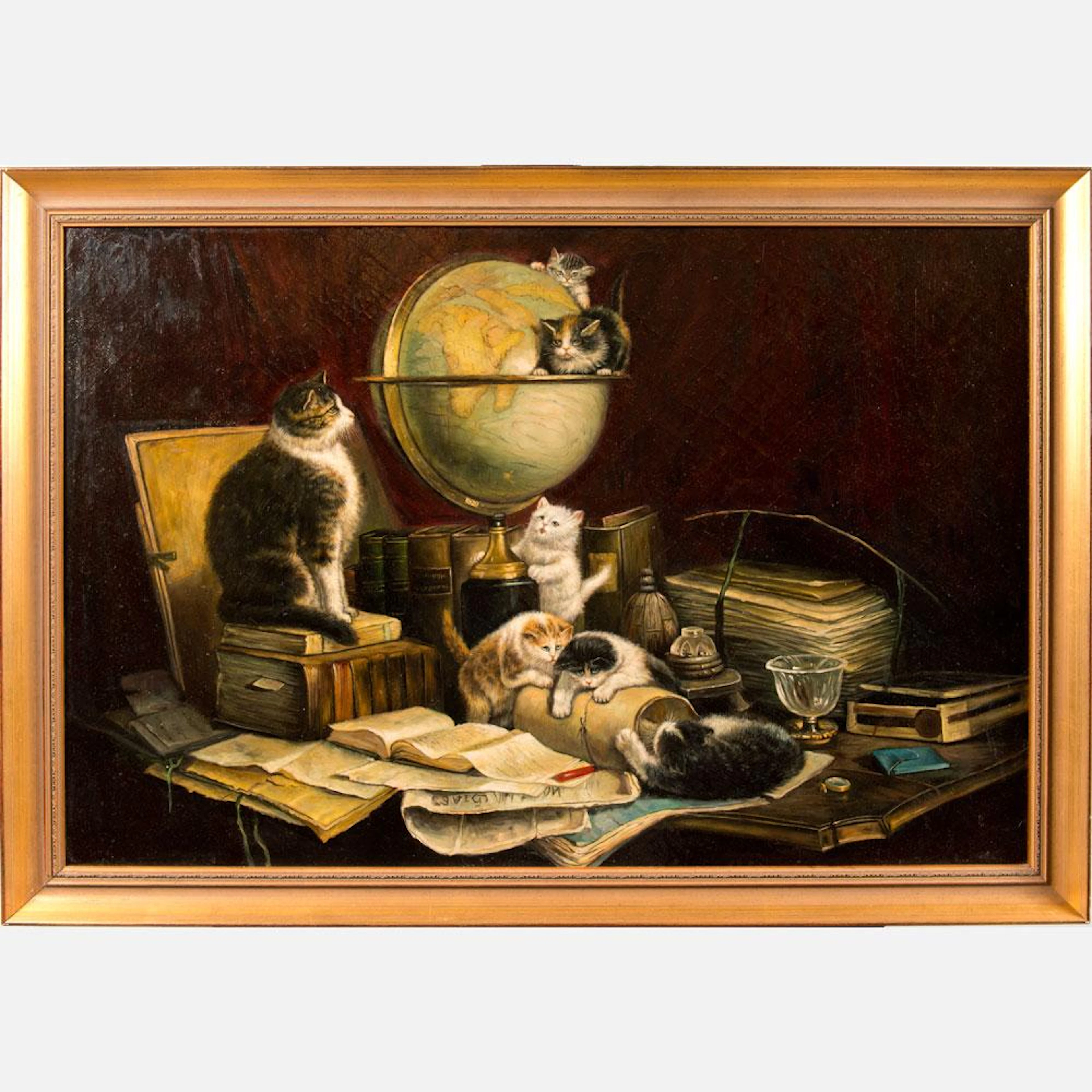 Henriette Ronner-Knip (1821-1909)-attributed