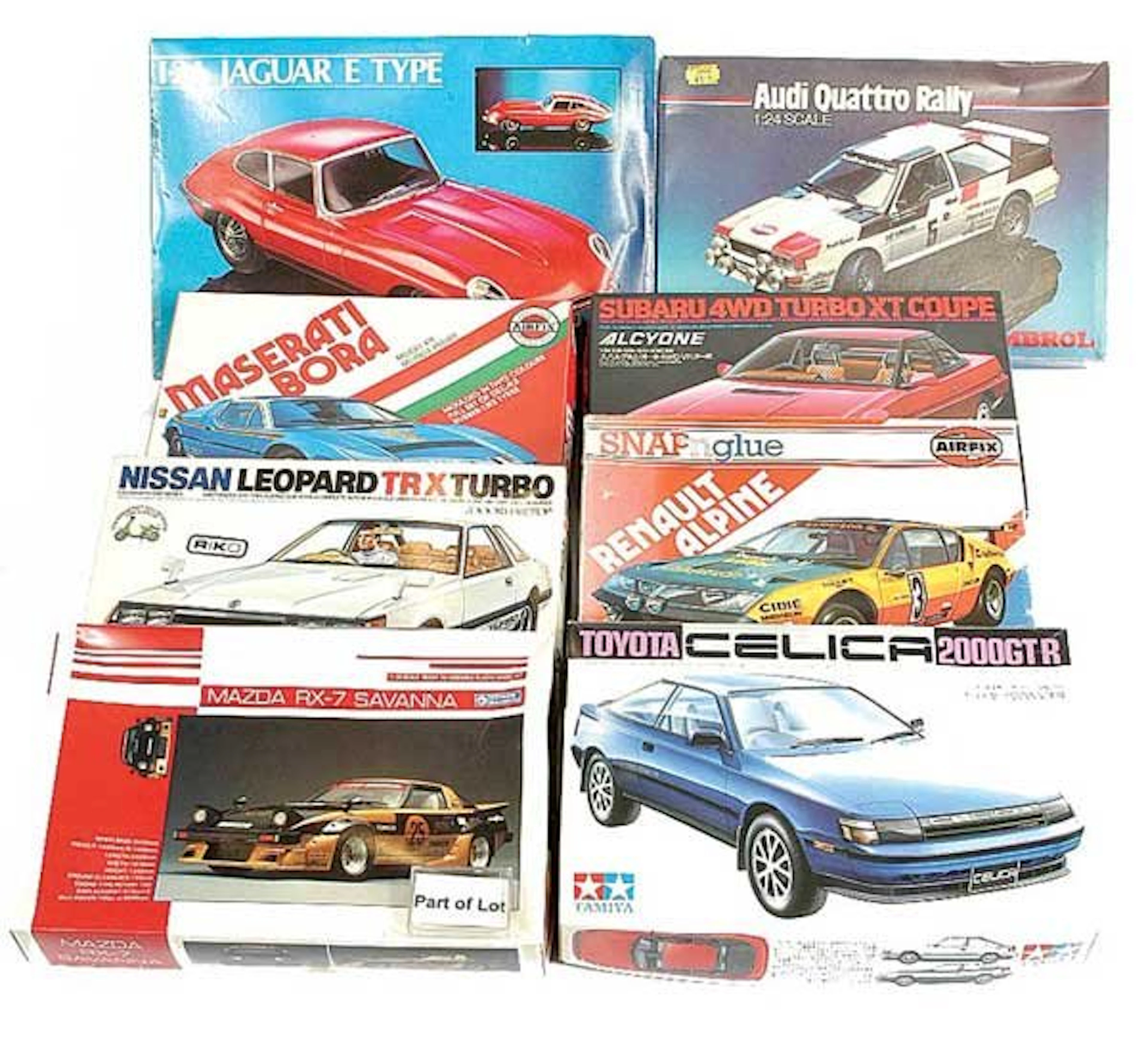 232: Esci, Humbrol, Tamiya, Airfix - Plastic Car Kits