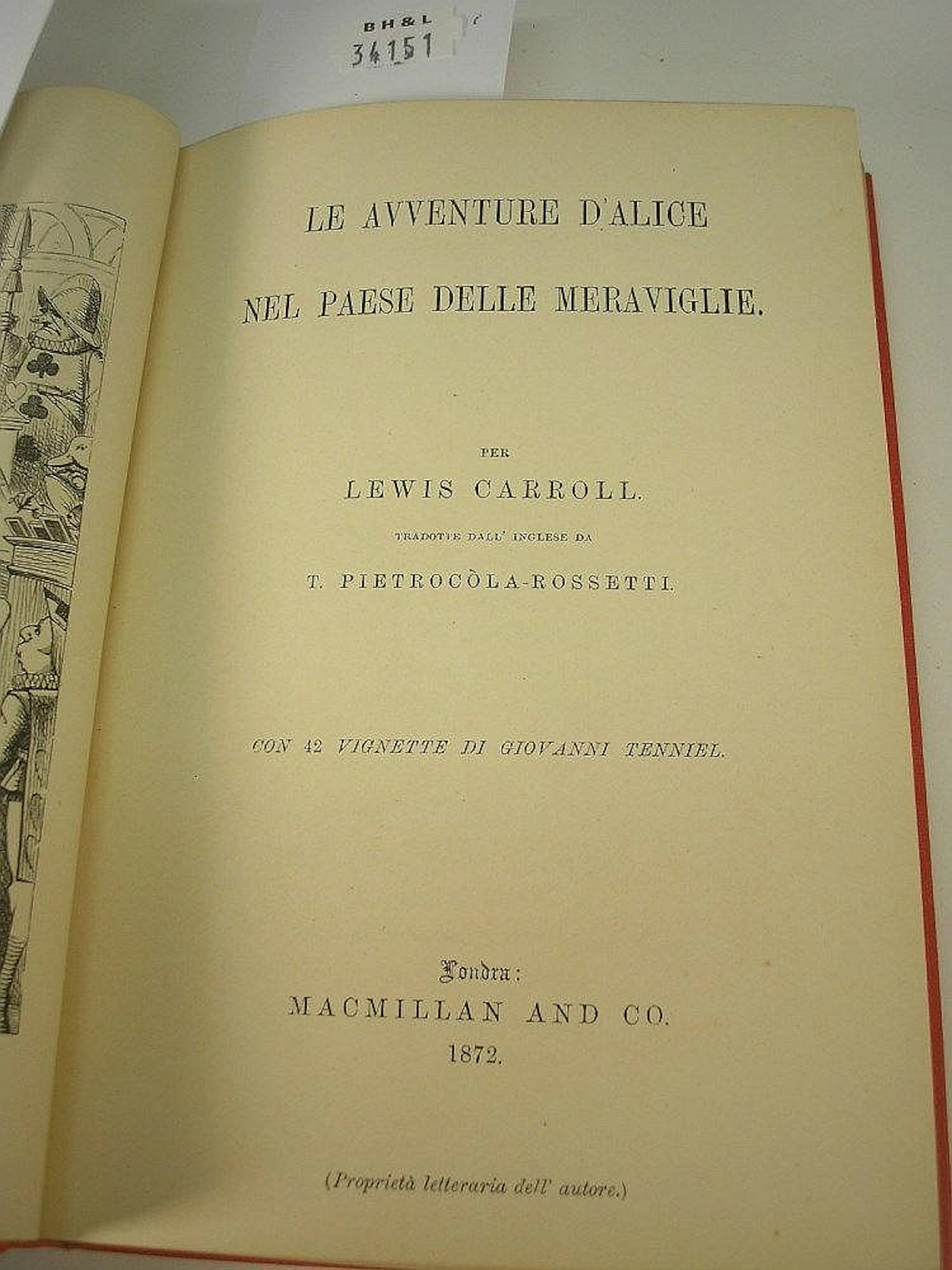CARROLL, Lewis - Le Avventure D'Alice Nel Paese De