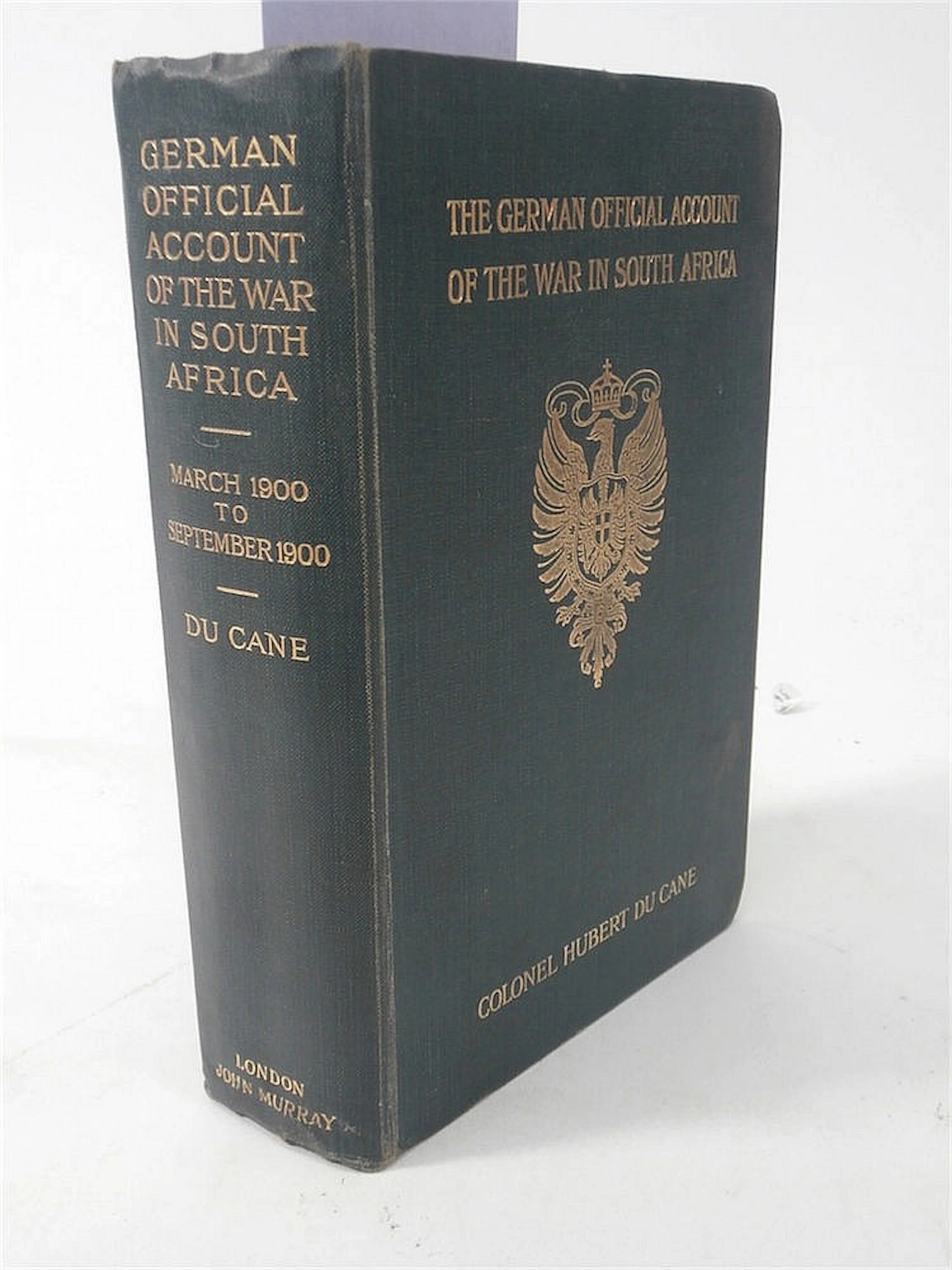 DU CANE, Col. Hubert (trans.) - The War in South Africa,: Illustrated with