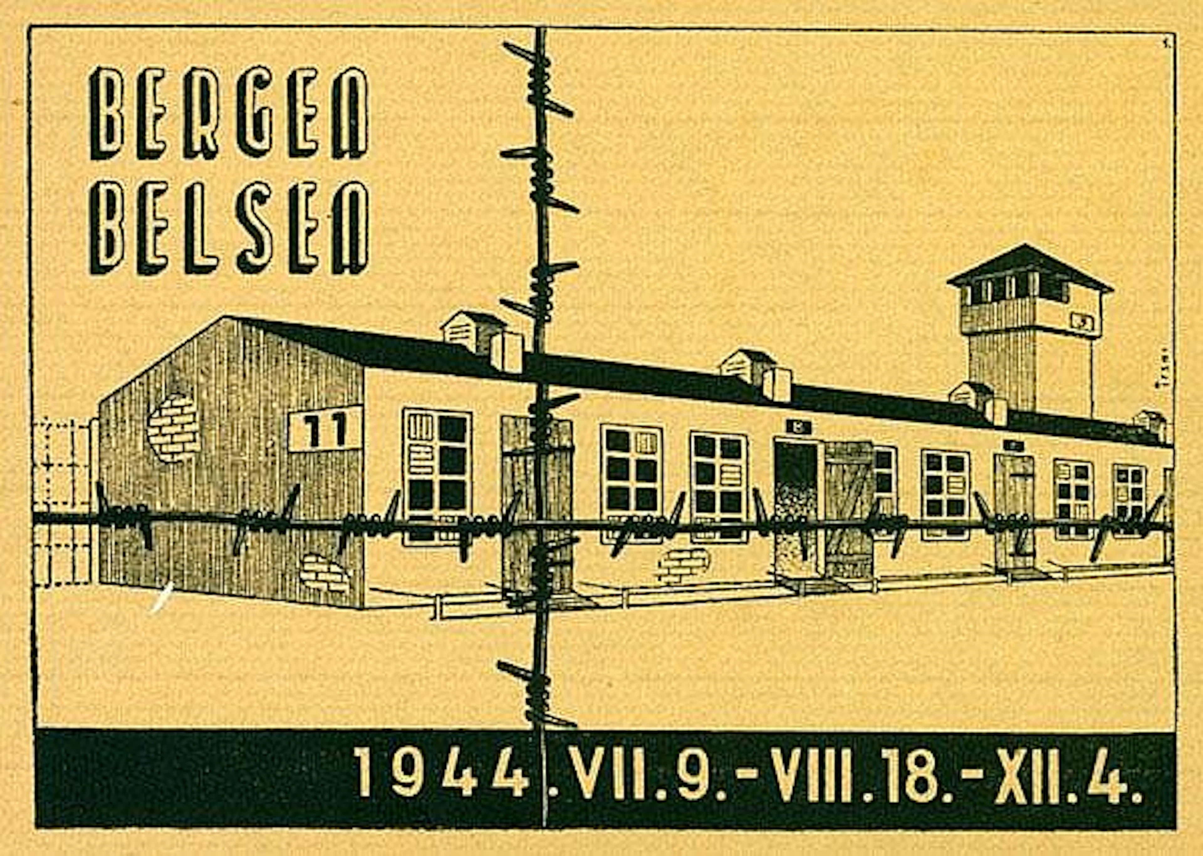 Bergen Belsen Camp - Illustrations by Pesach Ir-Shay