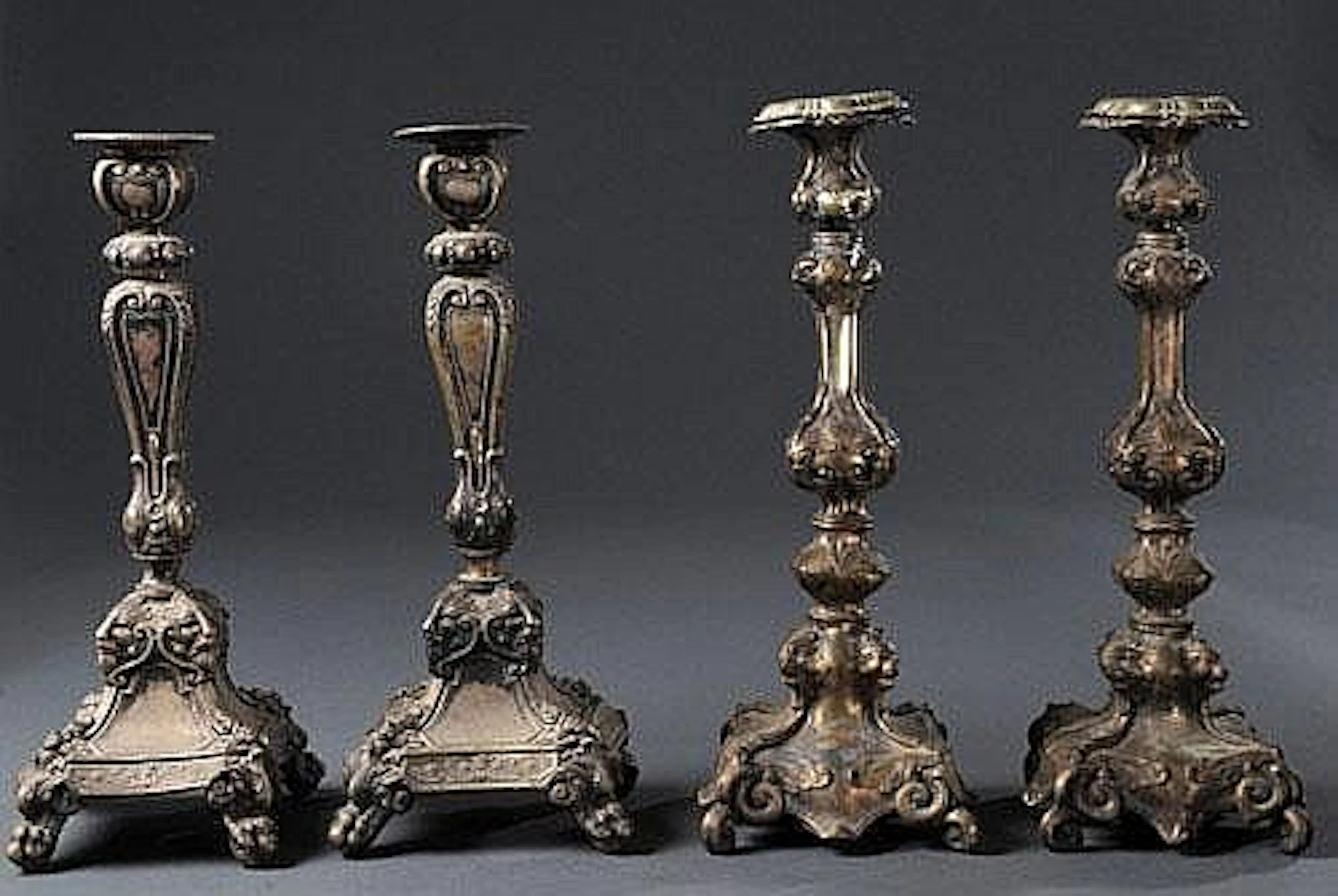 Two Pairs of Candlesticks - Poland, 19th Century