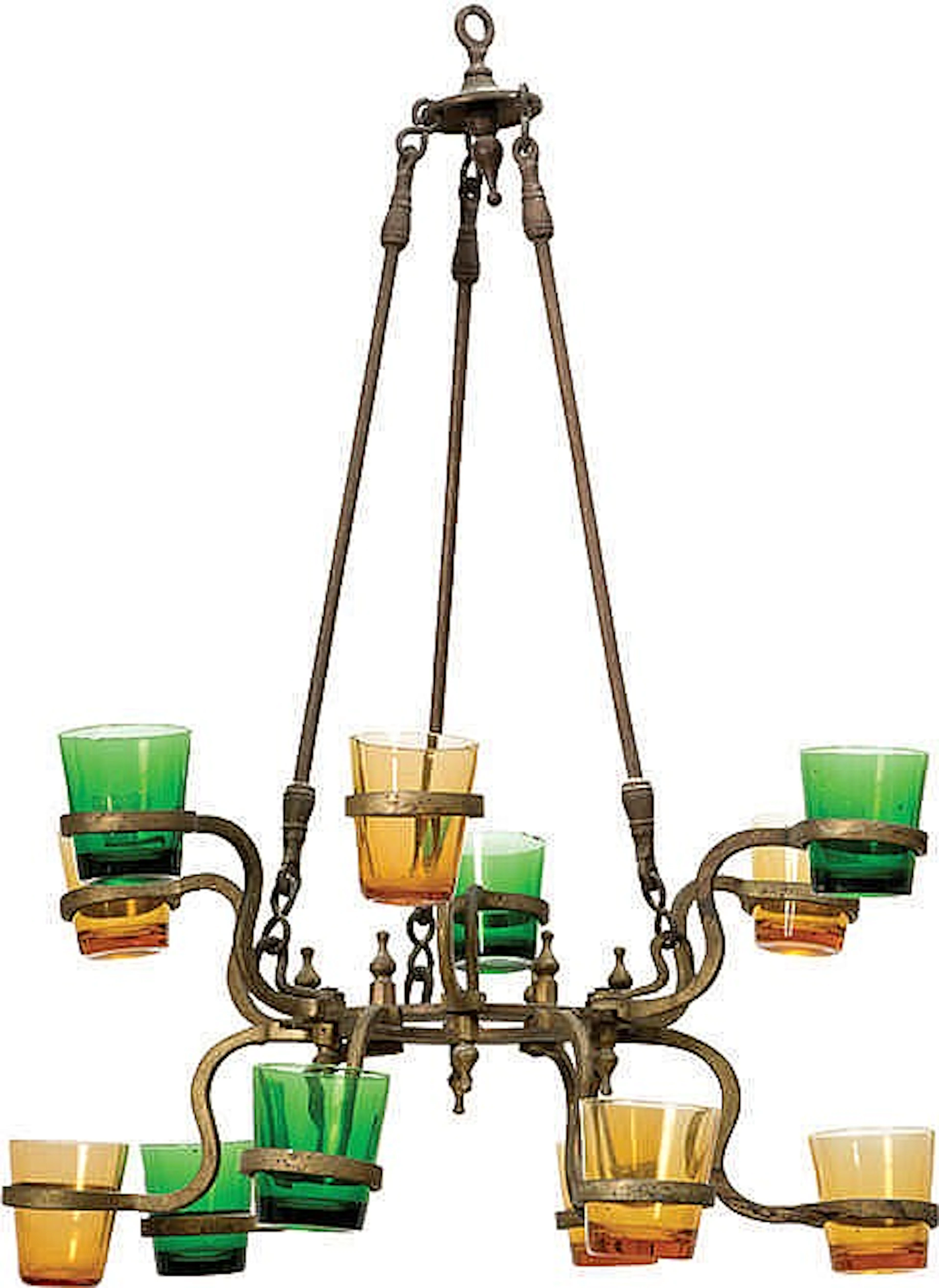 Large Synagogue Lamp for Festive Occasions - India