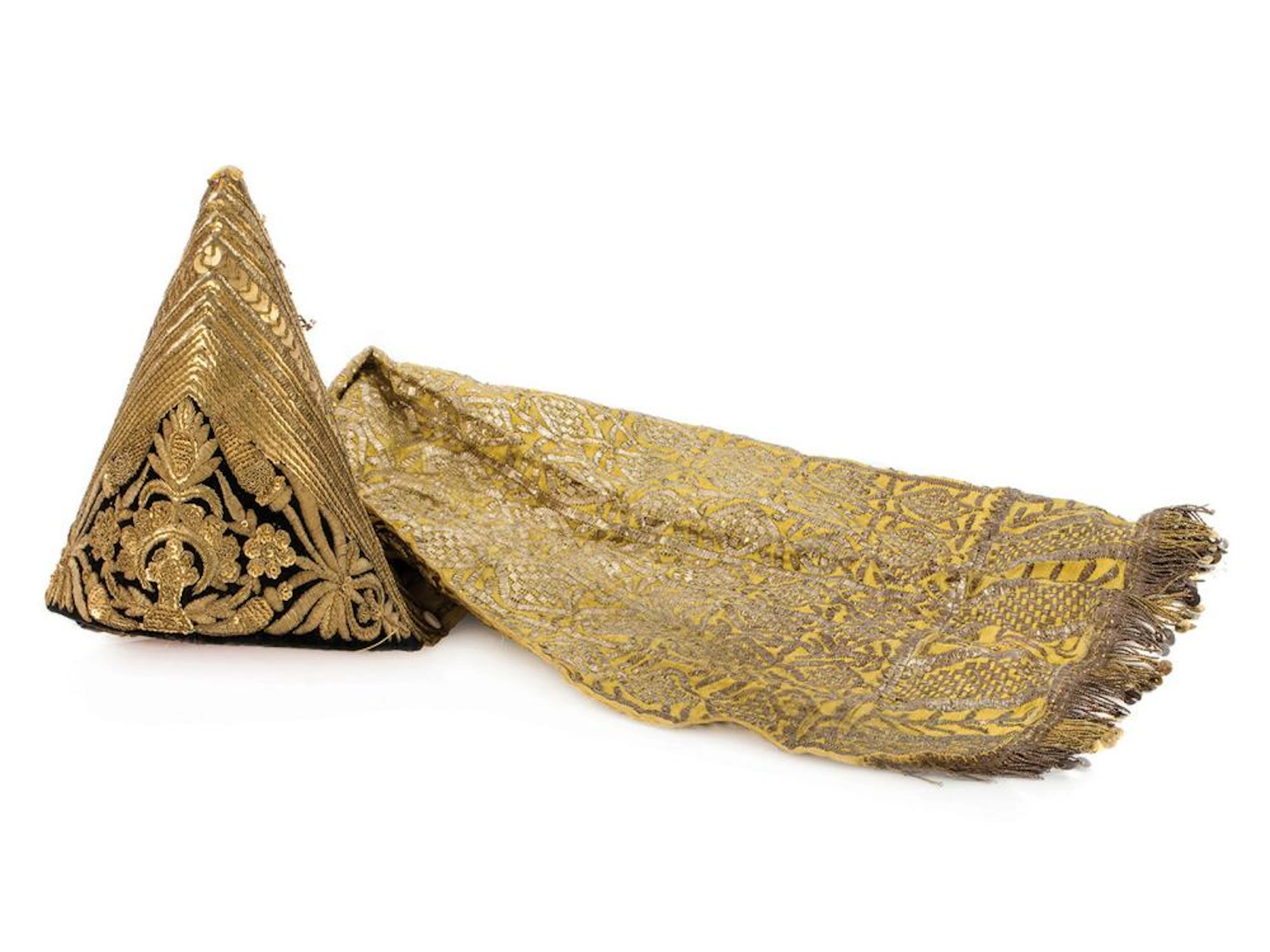 "Duka" ? Gold-Embroidered Women's Head Covering ? Tunisia