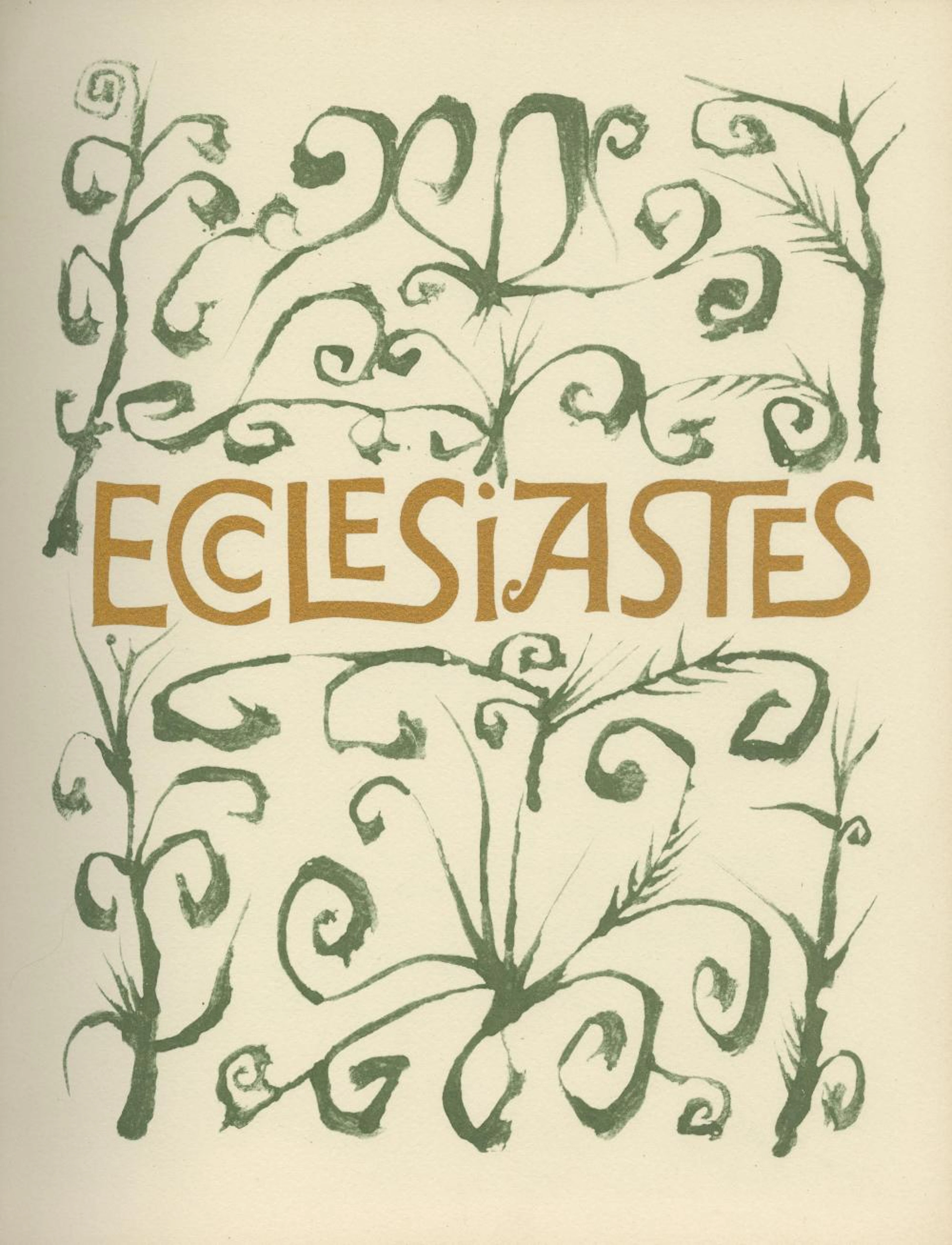 Ben Shahn ? Ecclesiastes ? Deluxe Edition ? Two Signed Lithographs