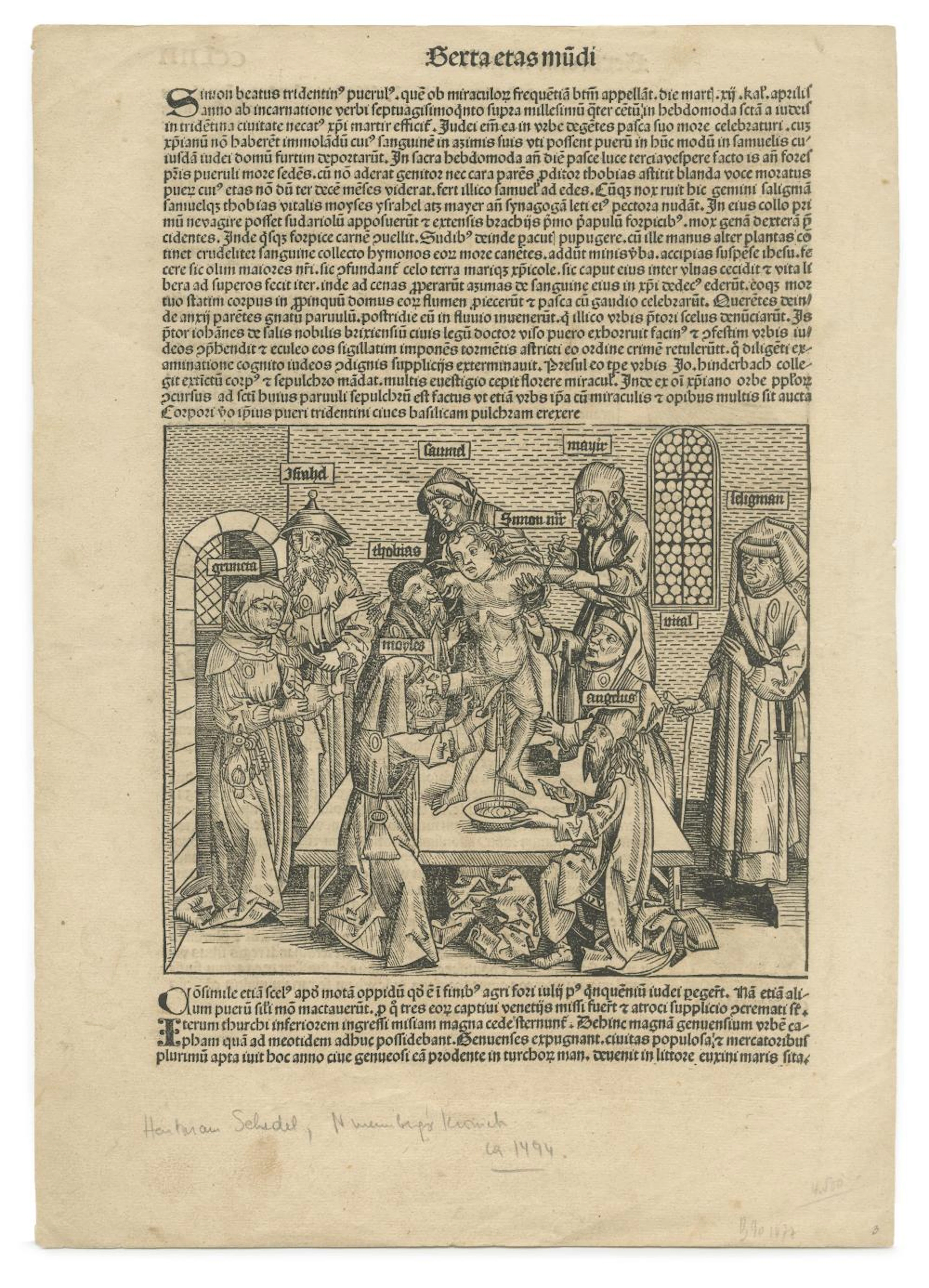 Three Antisemitic Prints ? Simon of Trent and the Judensau