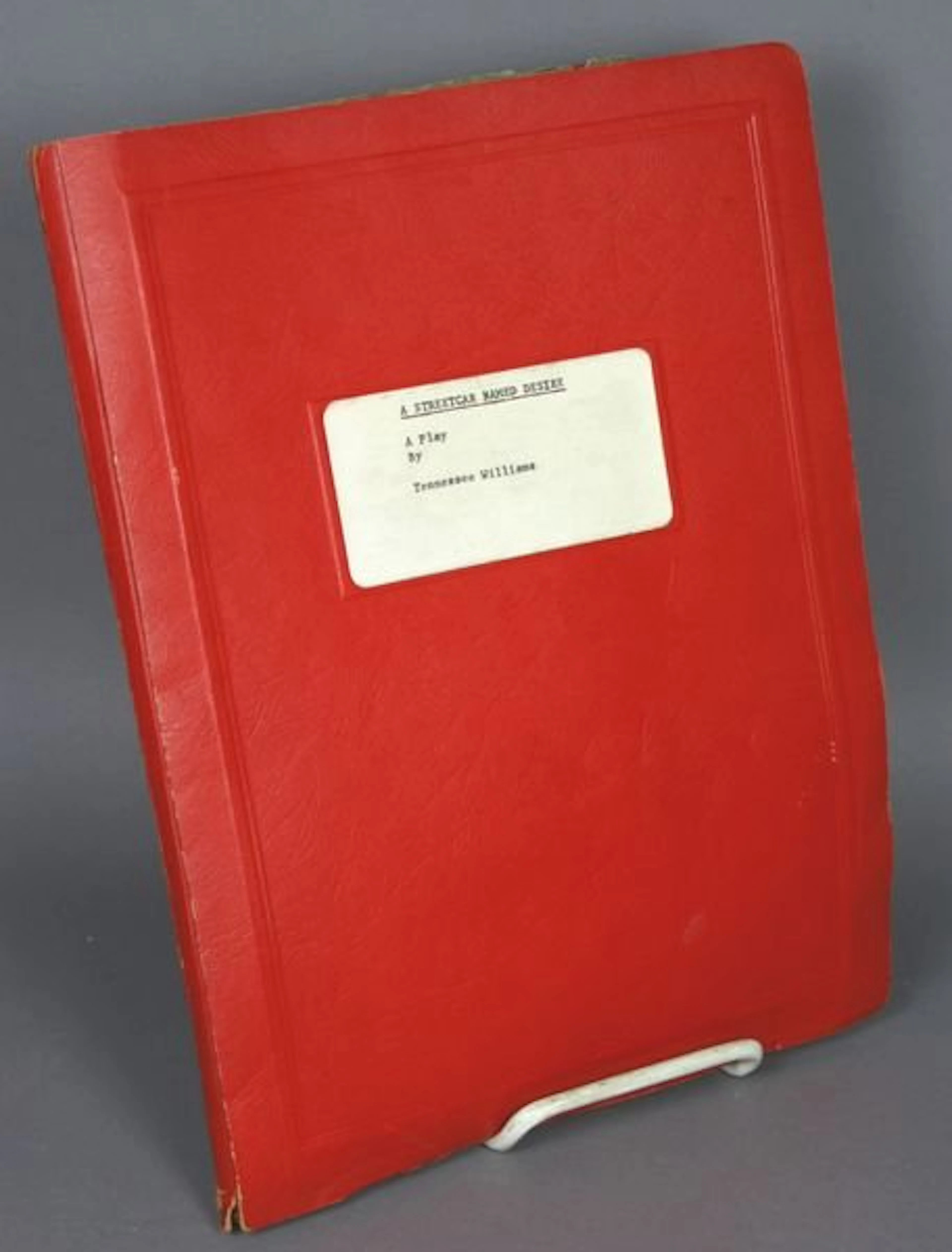 2139: Sgnd Tennessee Williams Script of "Streetcar"