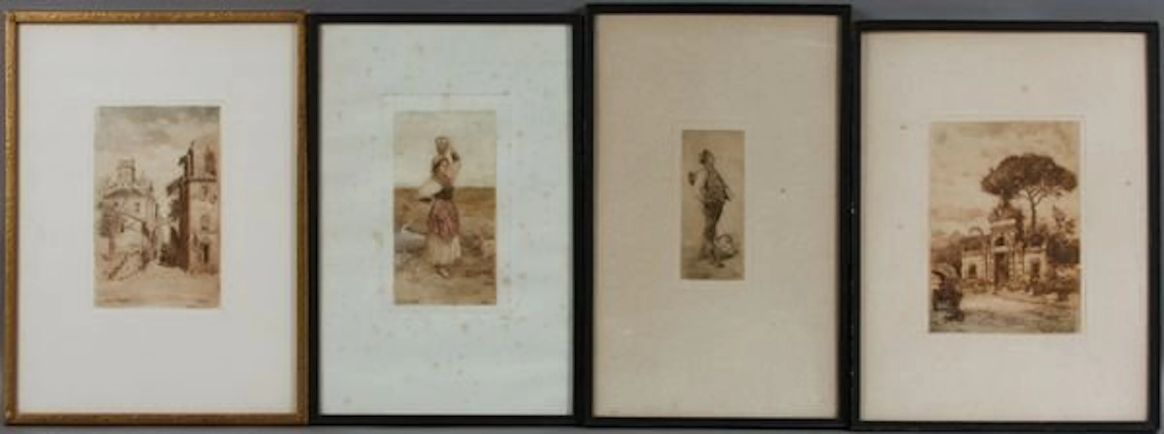 64: Luigi Olivetti, Four (4) Framed Engravings