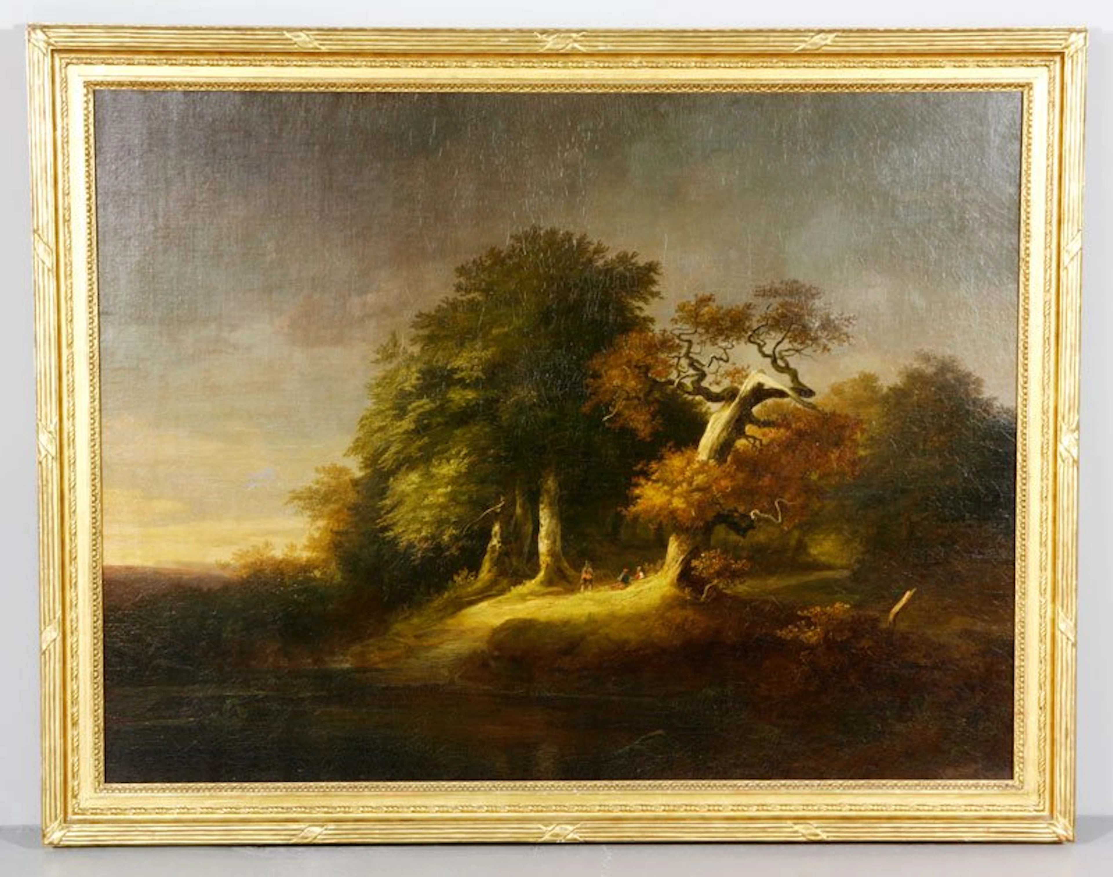 "Eiche in Strum" (Oak Tree in Storm), O/C