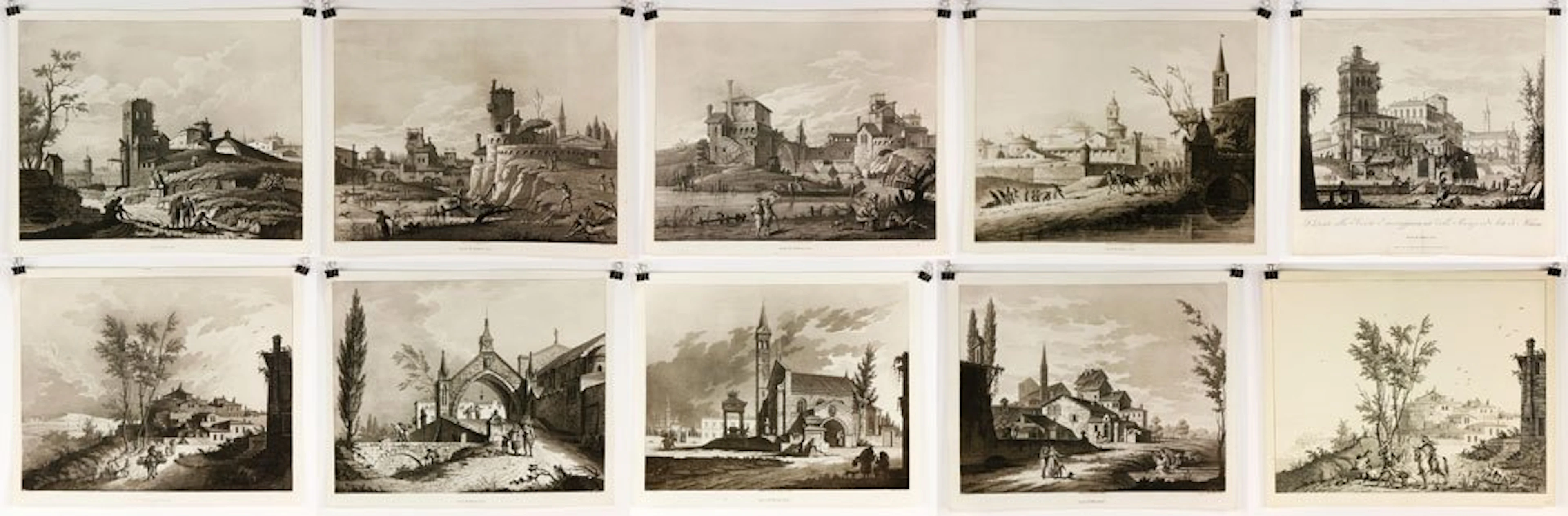 Rados, 10 Etchings and Aquatints After Gonzaga