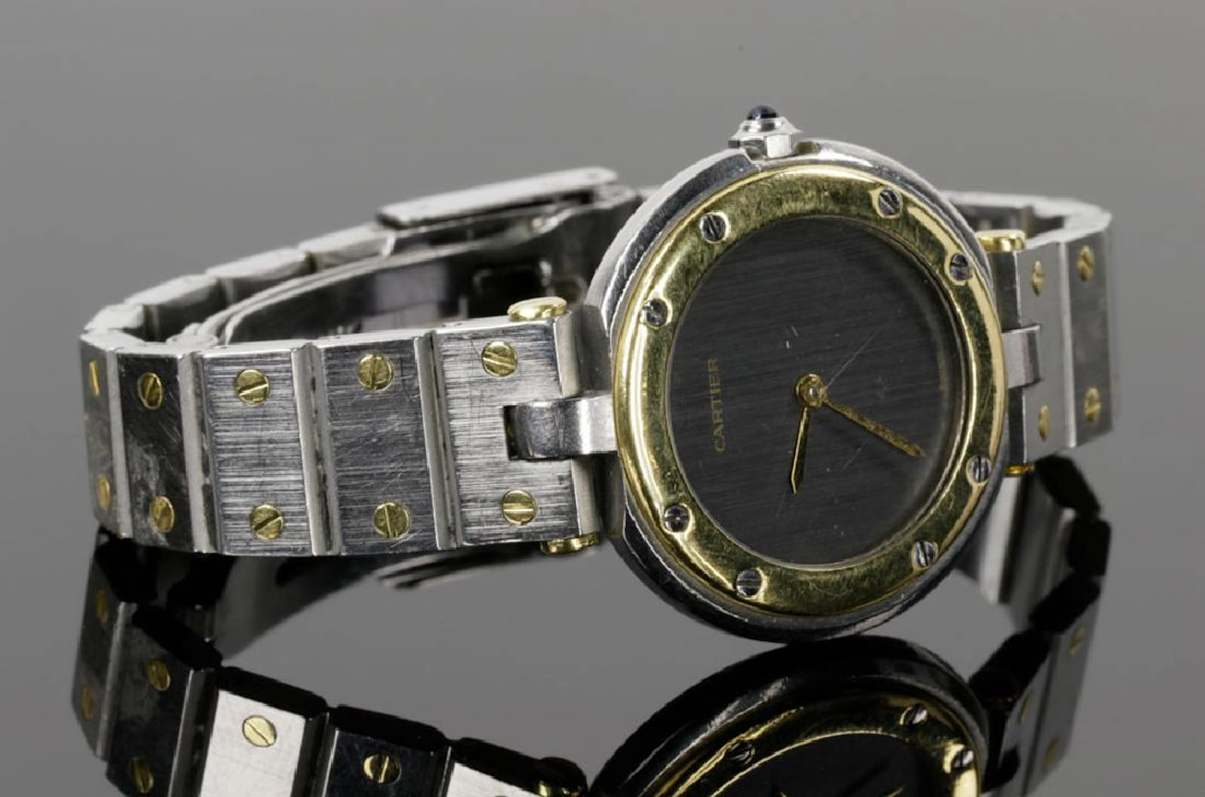 Cartier Quartz Watch, Stainless & 18K Yellow Gold