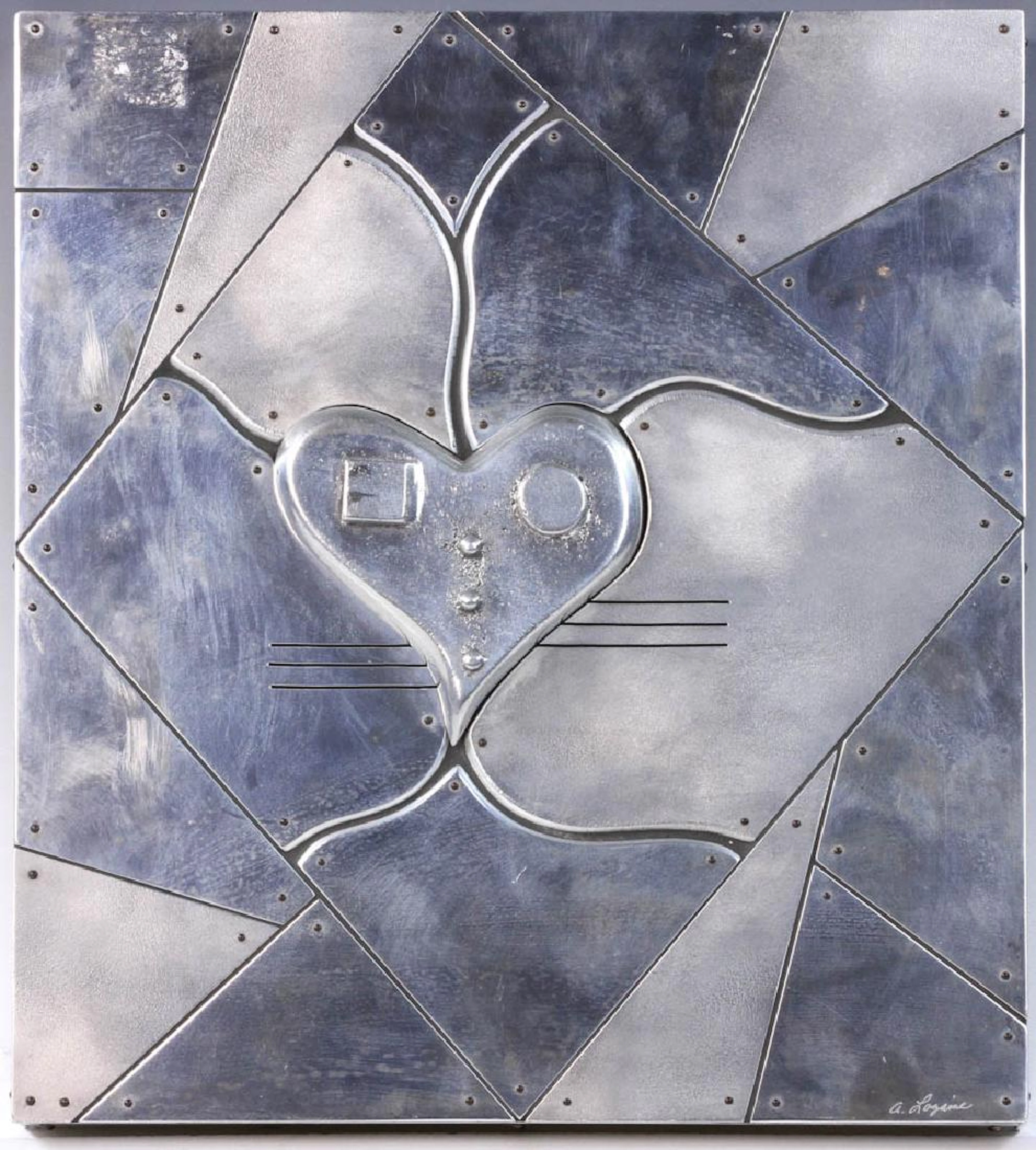 Andrew Lazarine Abstract in Aluminum