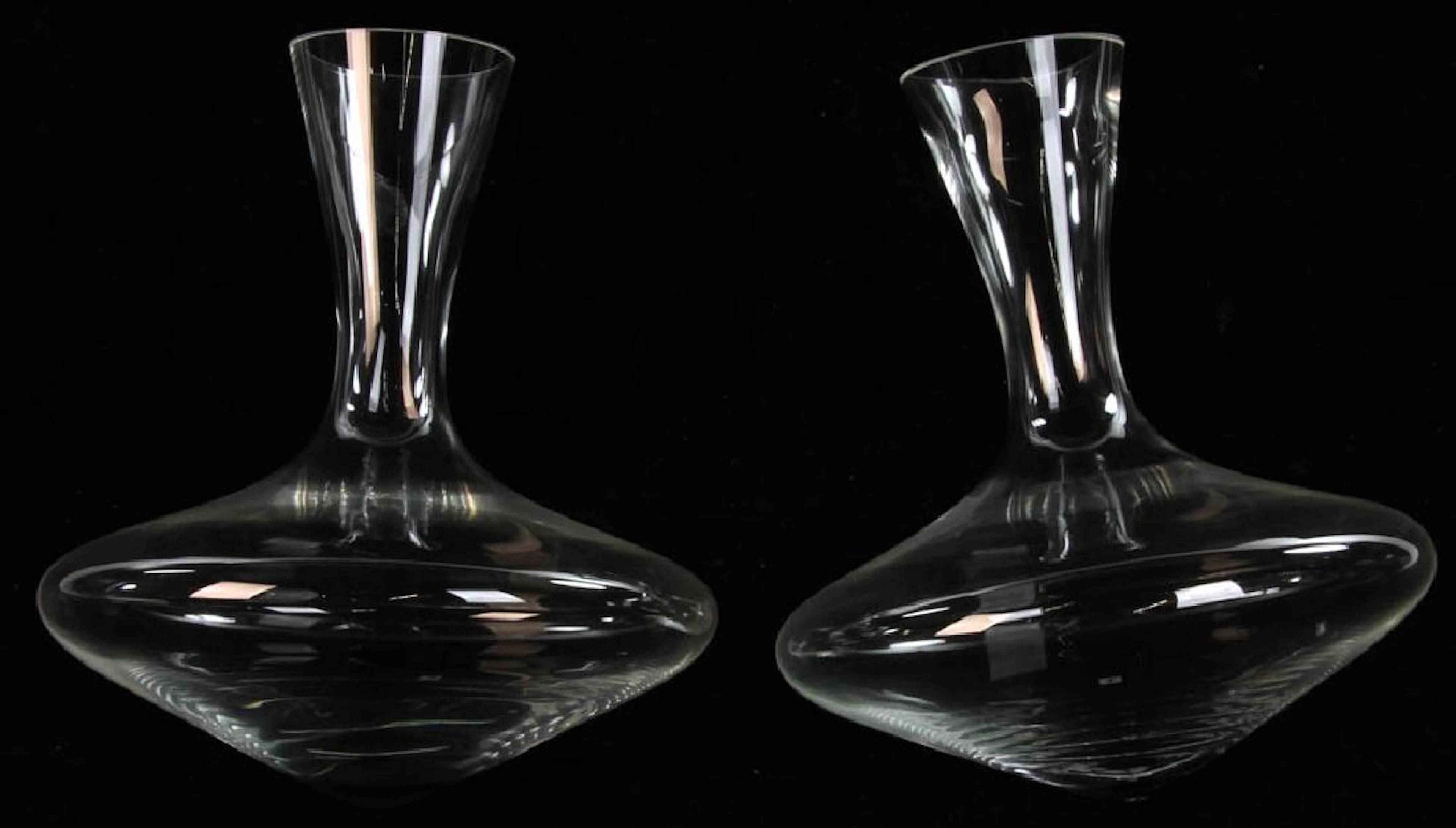 Pair of Armani Casa Wine Carafes