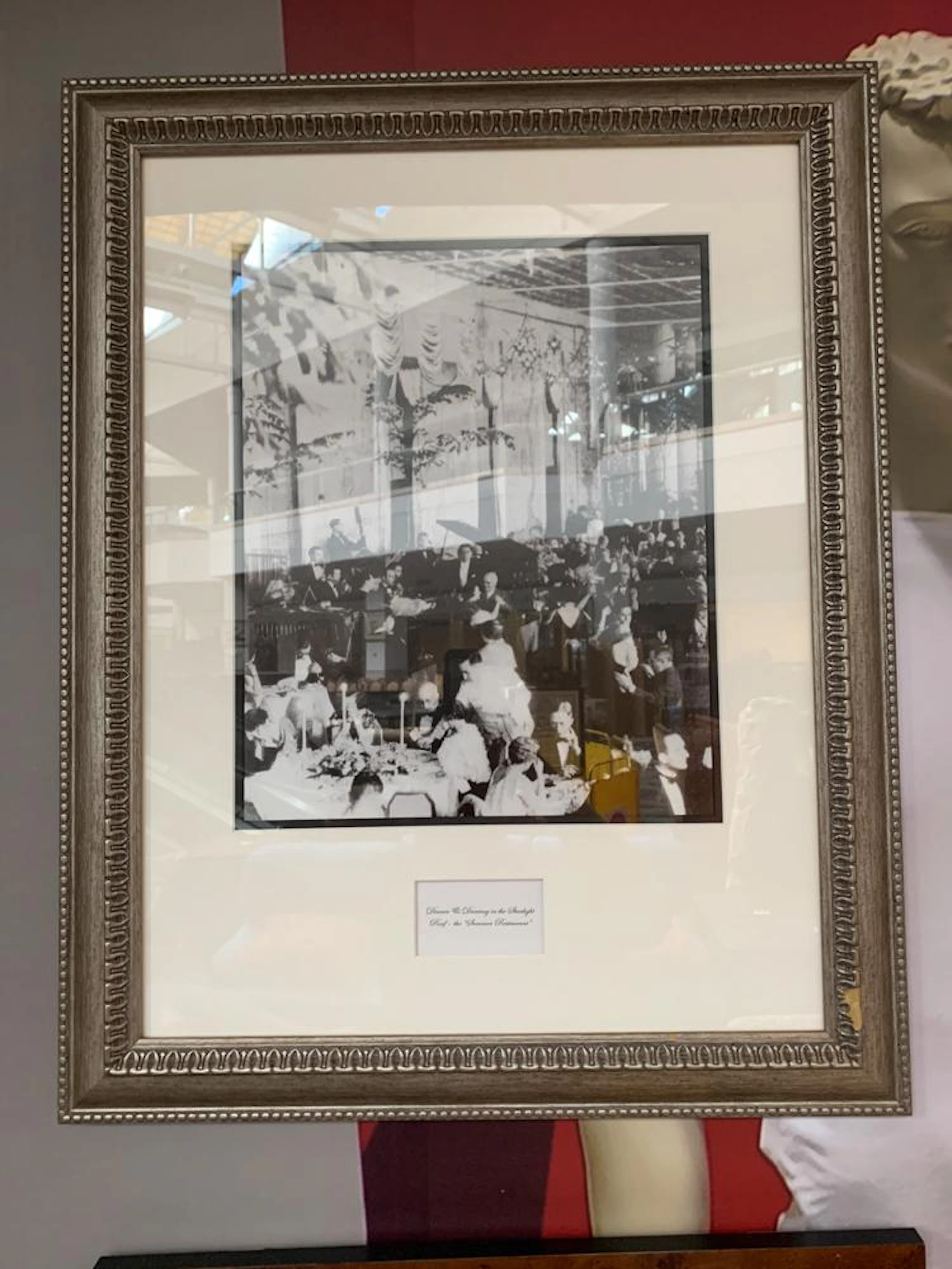 Photograph of dinner and dancing at the Starlight Roof,
