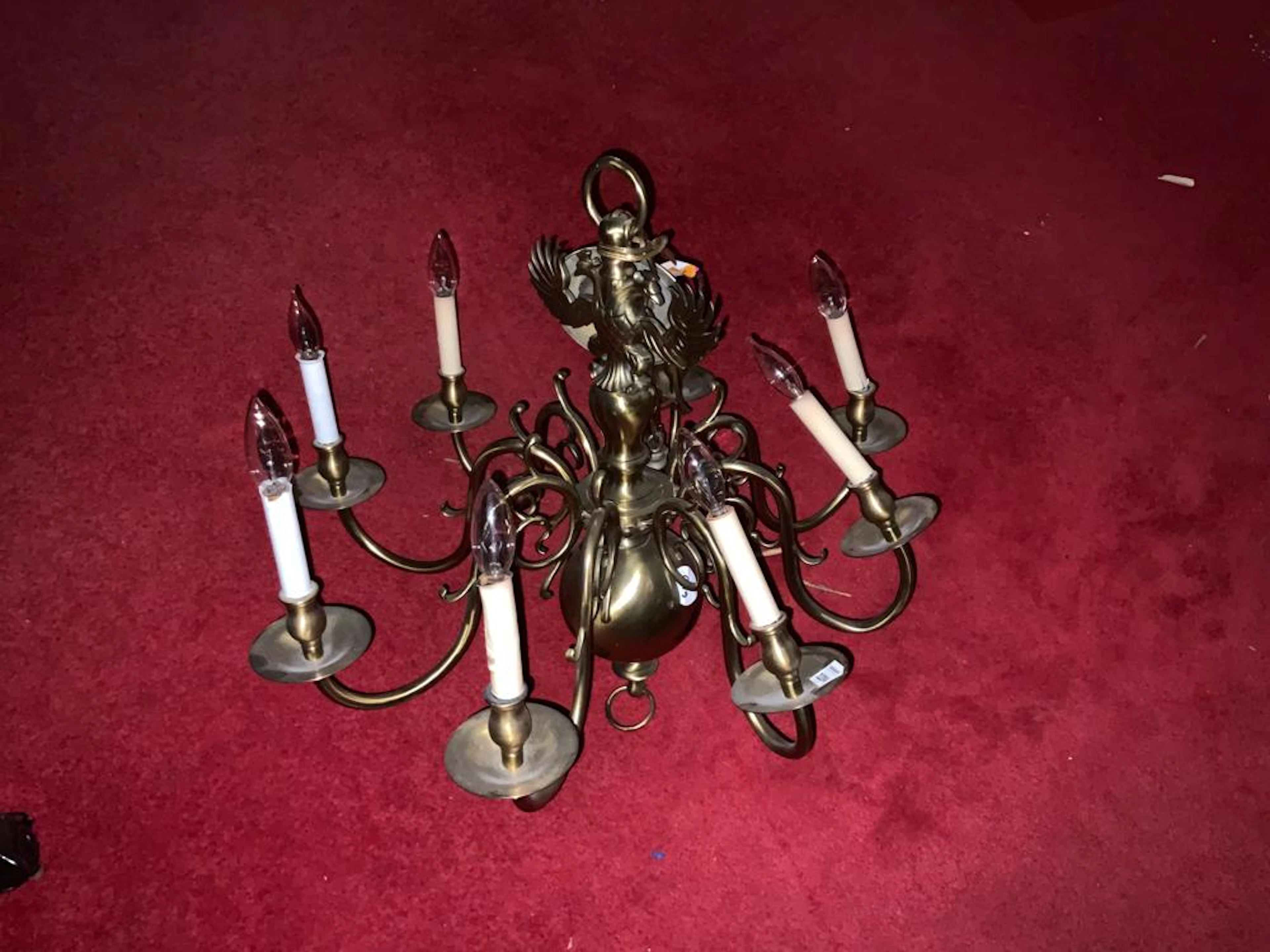 Hanging Colonial style chandelier