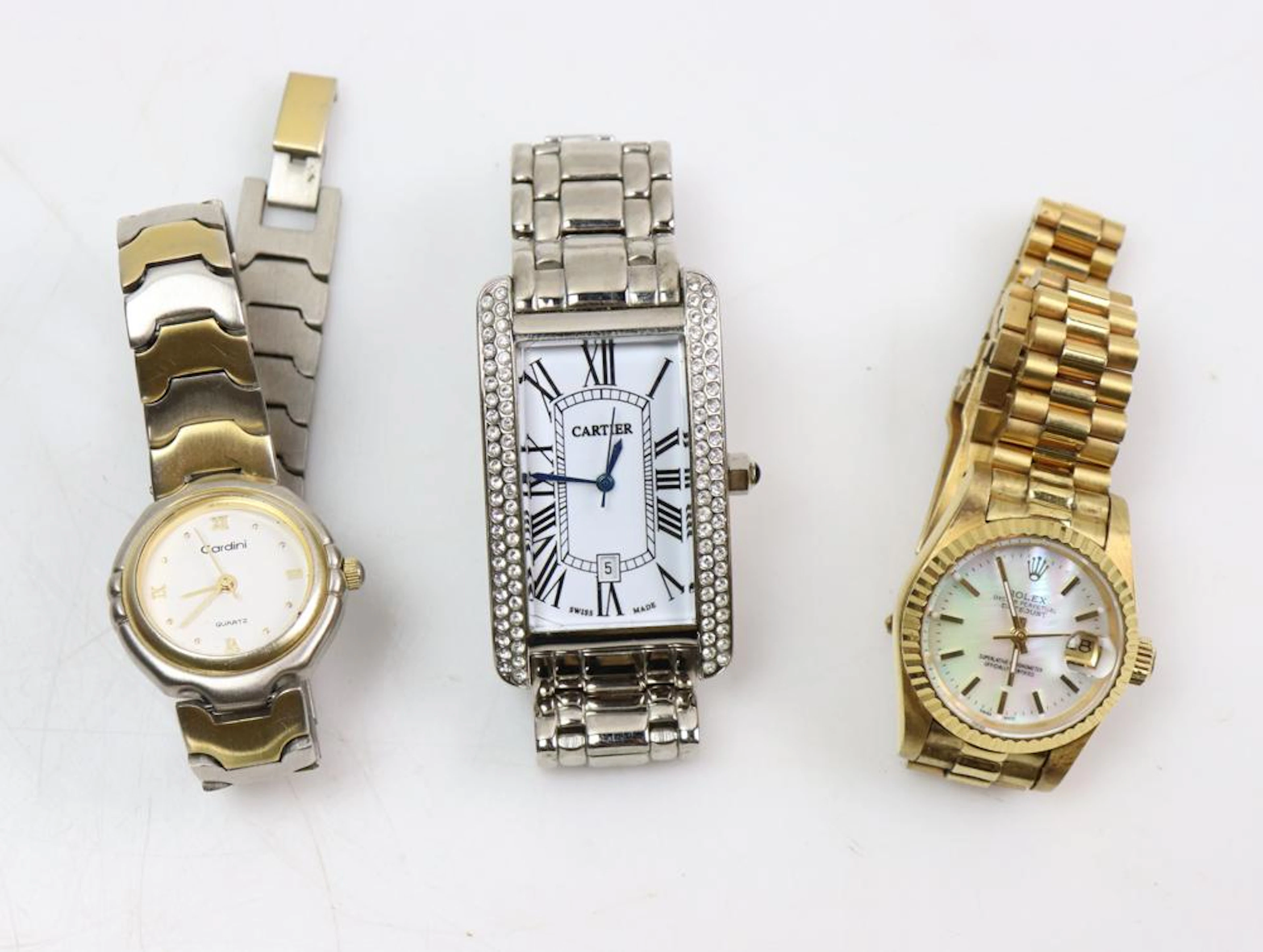 Watches Faux Rolex, Faux Cartier, Cardini