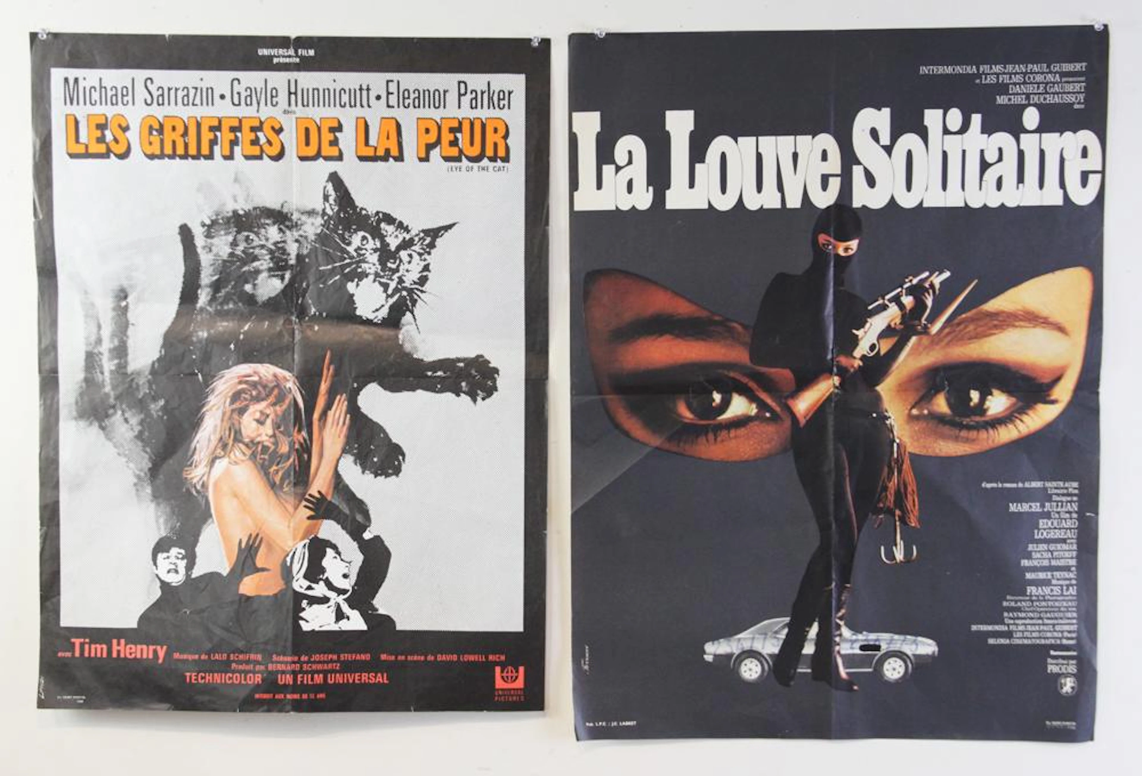 Two Large French Movie Posters
