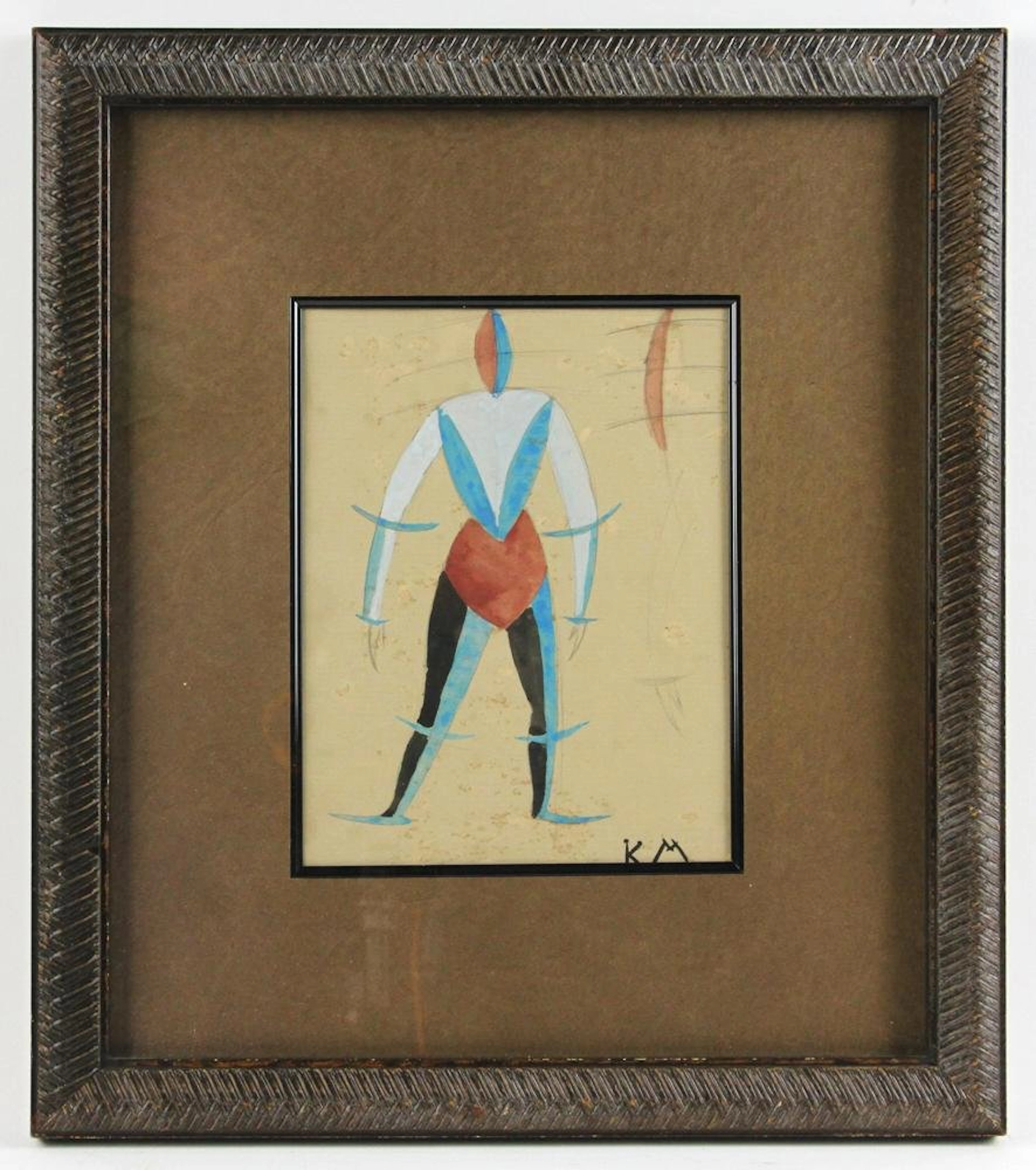 Attributed to Malevich, Knight, Watercolor
