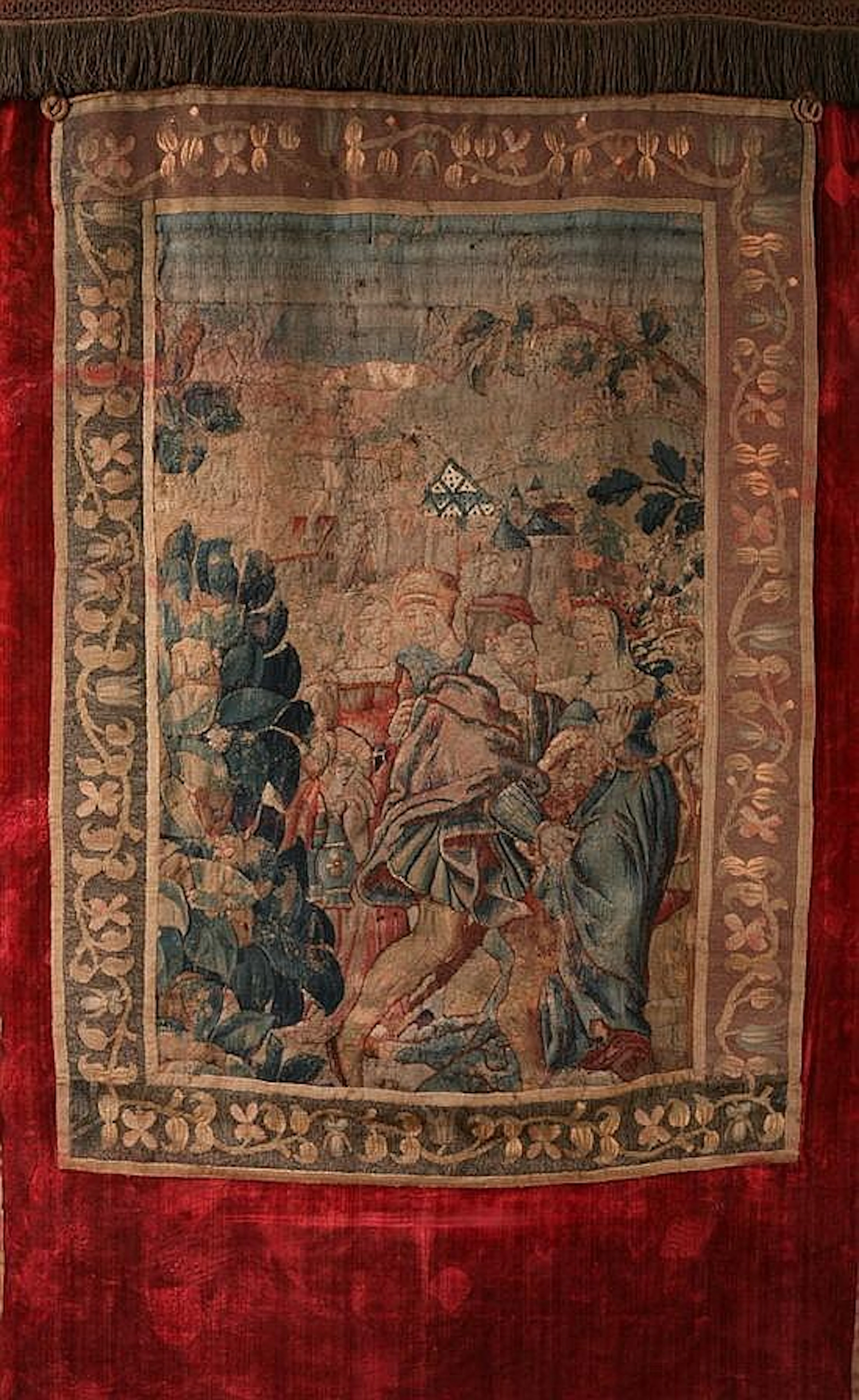 CONTINENTAL TAPESTRY PANEL. 17th century. - 78 in. x 47 1/2 in.