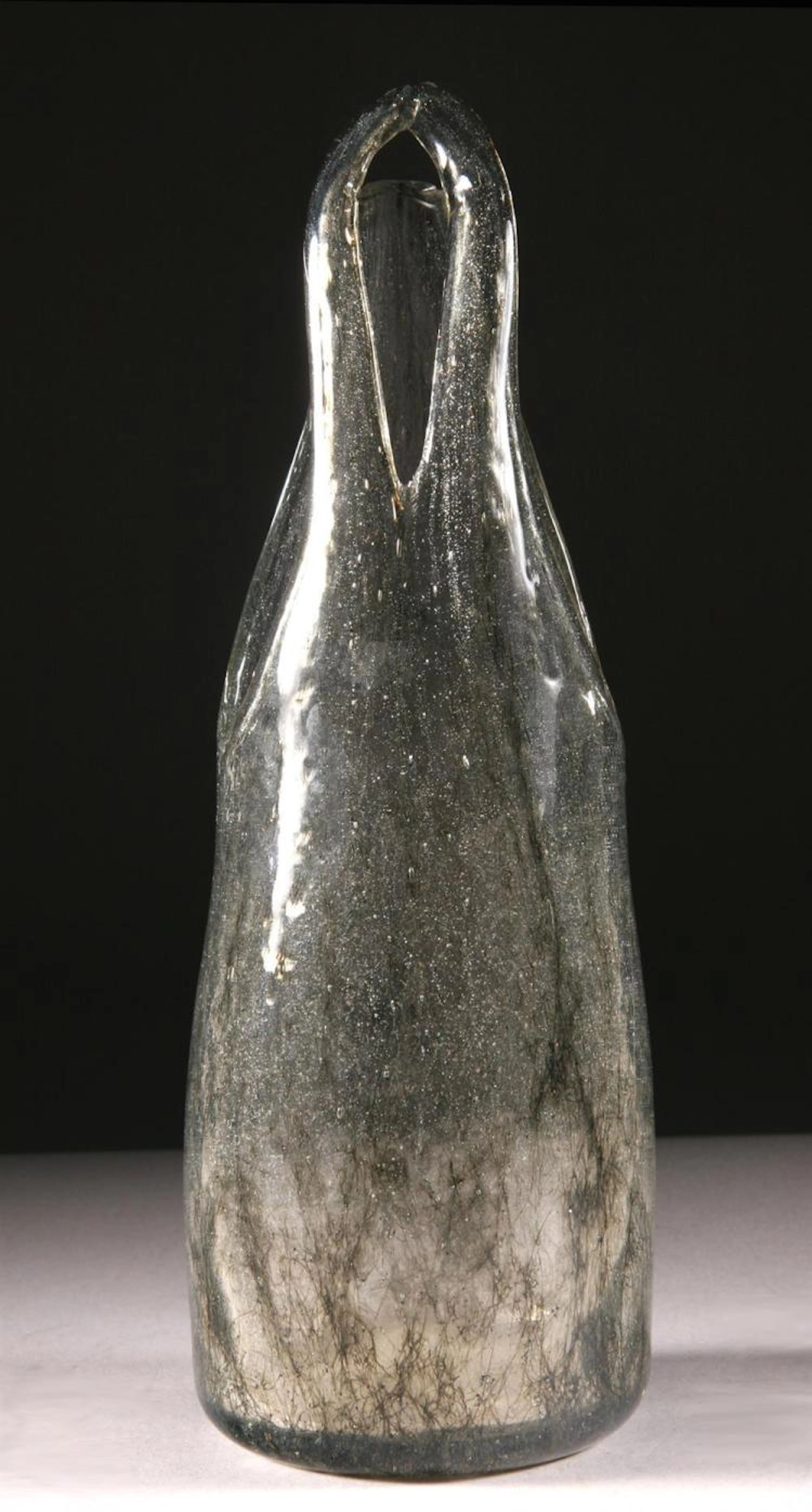 INTERIOR-DECORATED "CREPUSCOLO" GLASS VASE. Ercole Barovier, for Barovier