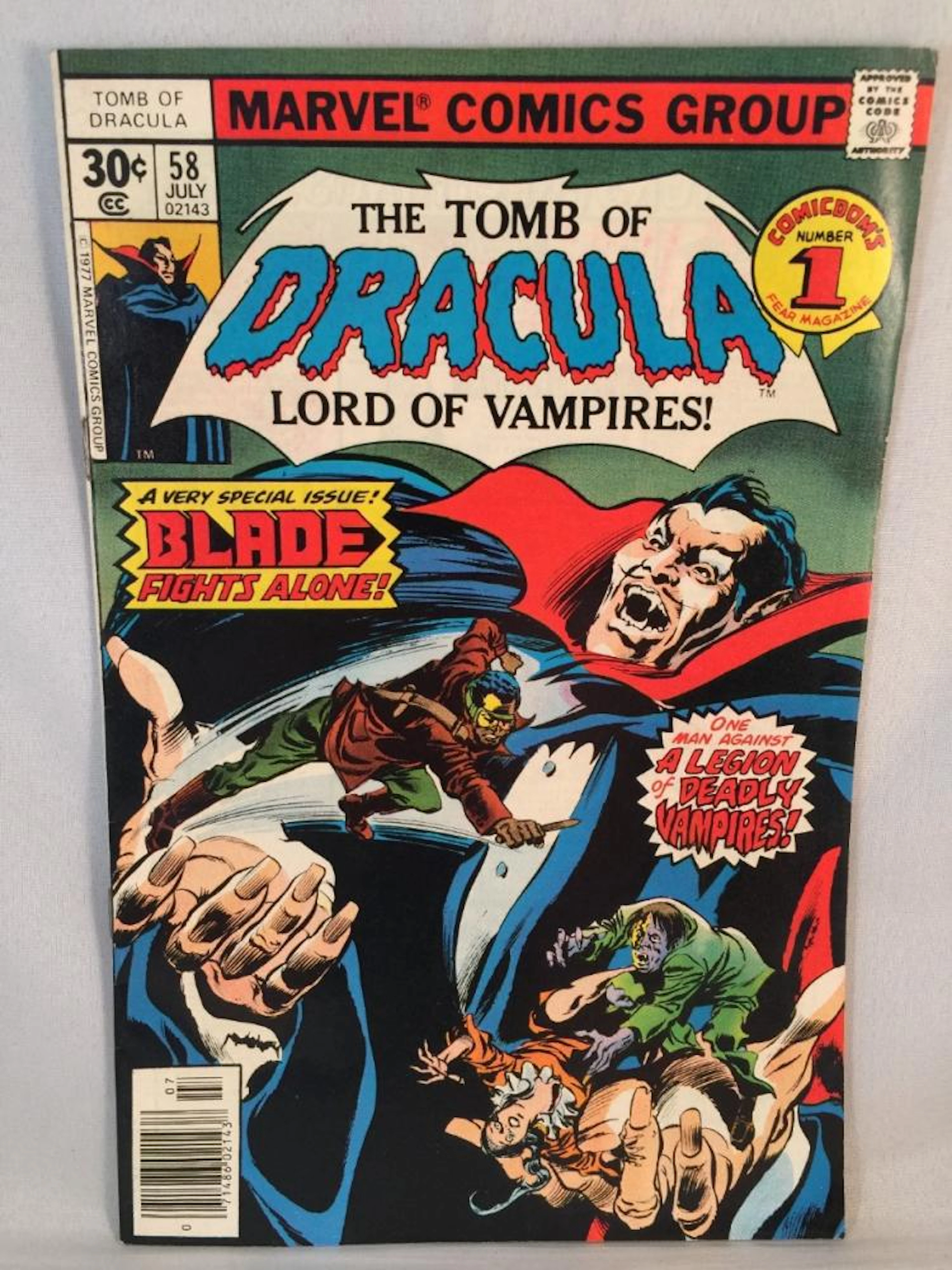 The Tomb of Dracula #58 - All Blade the Vampire Hunter Issue