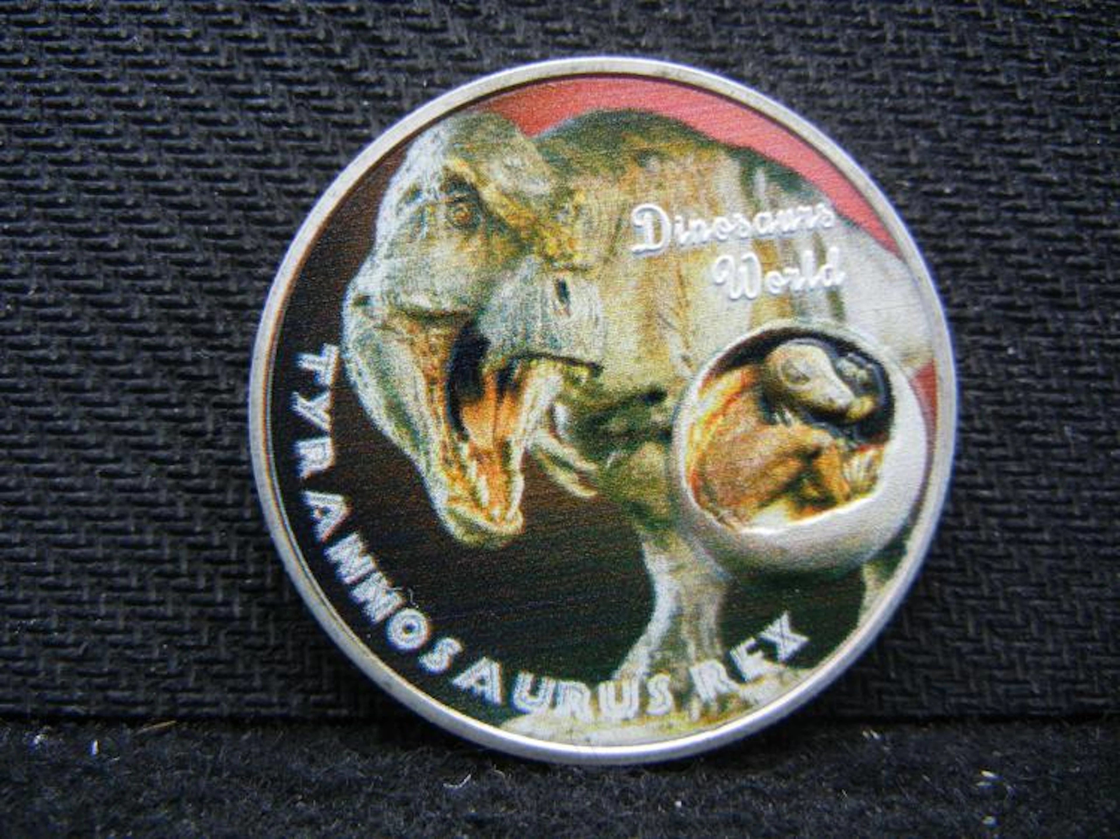Dinosaur World "TYRANNOSAURUS REX" Silver Enhanced