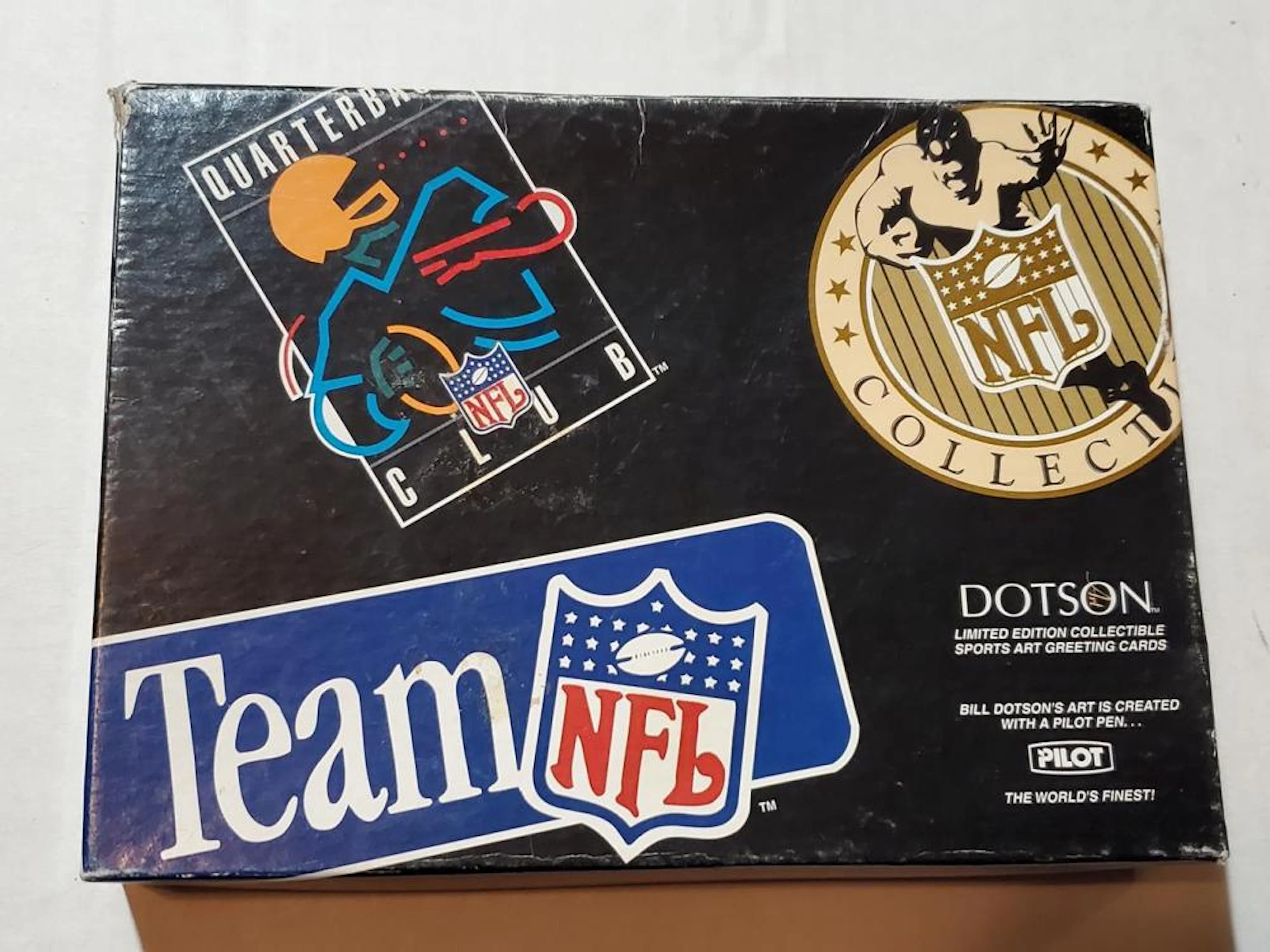 1994 NFL Quarterback Club Bill Dotson Art Greeting Card Set - RARE!!!