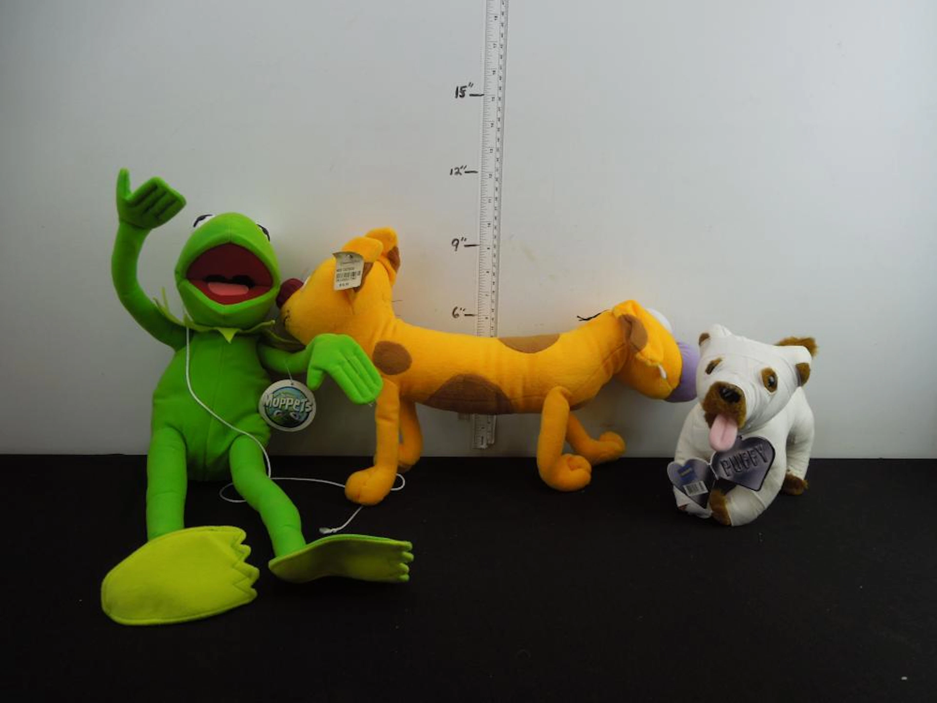 Nickelodeon Cat Dog, and Kermit Plush Toys