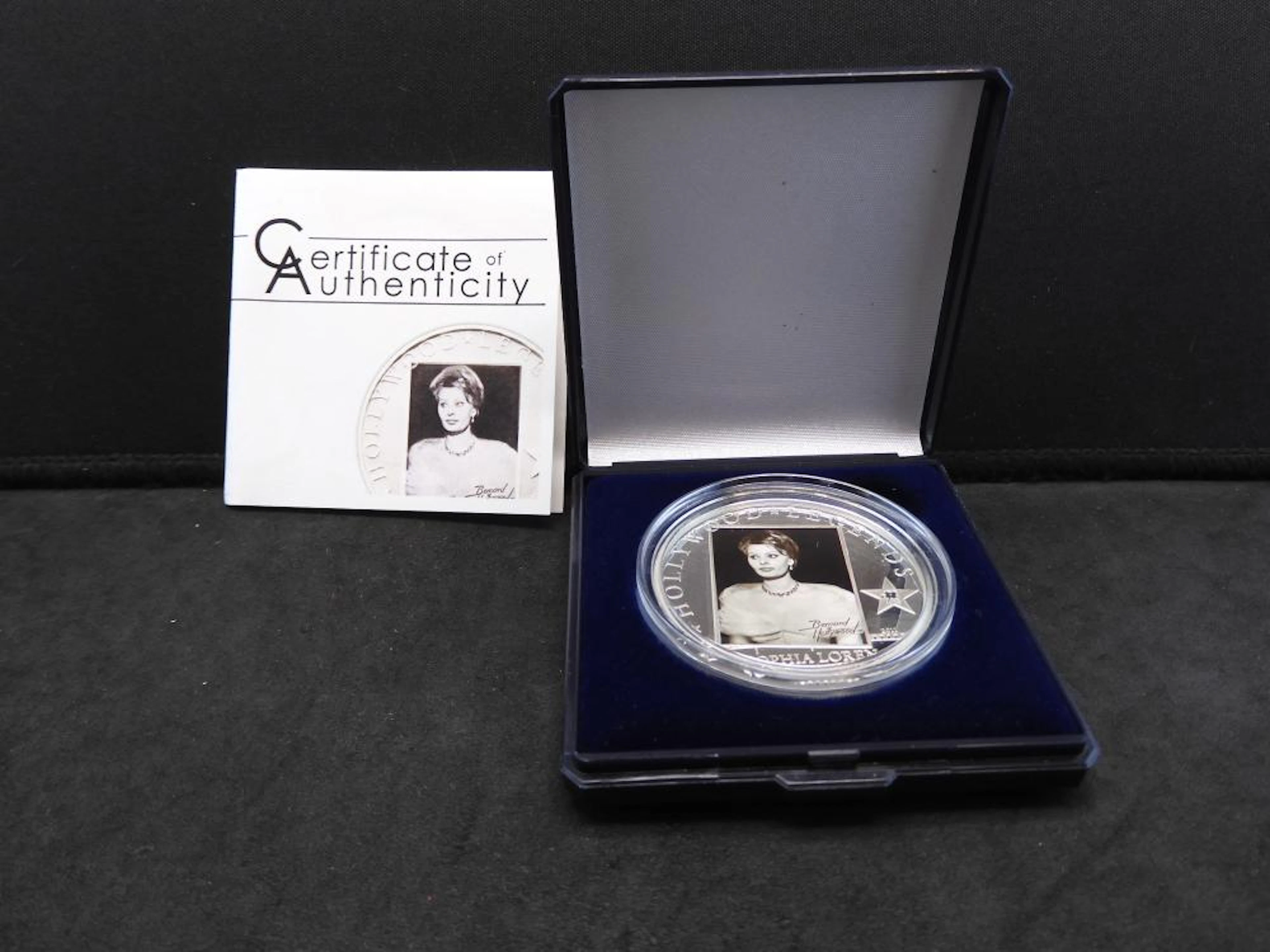 Cook Islands Sophia Loren Hollywood Legends Silver Proof 5 Dollars (92.5 Silver