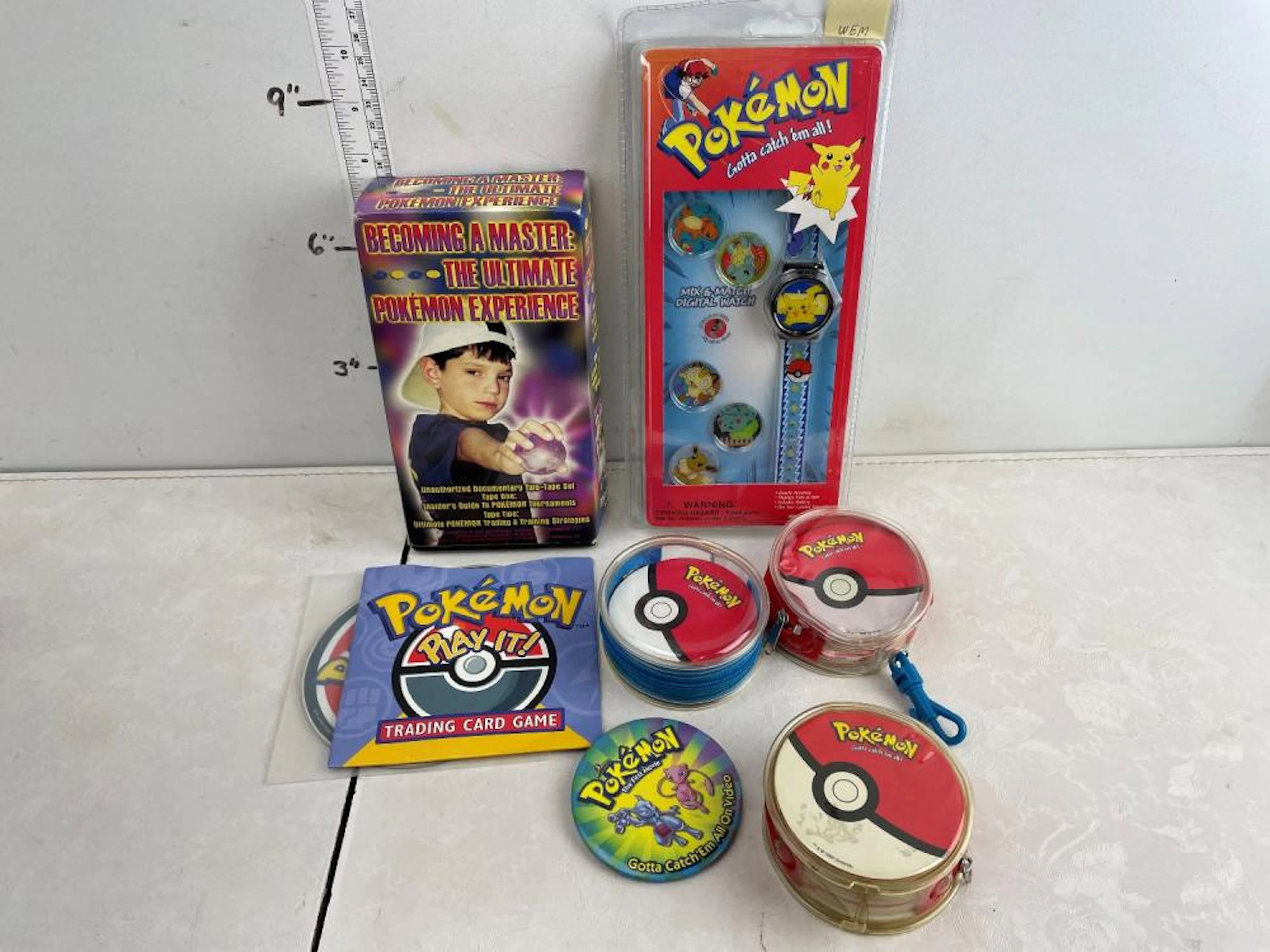 Misc Pokemon Lot - Playing Cards, Pikachu Watch in original package