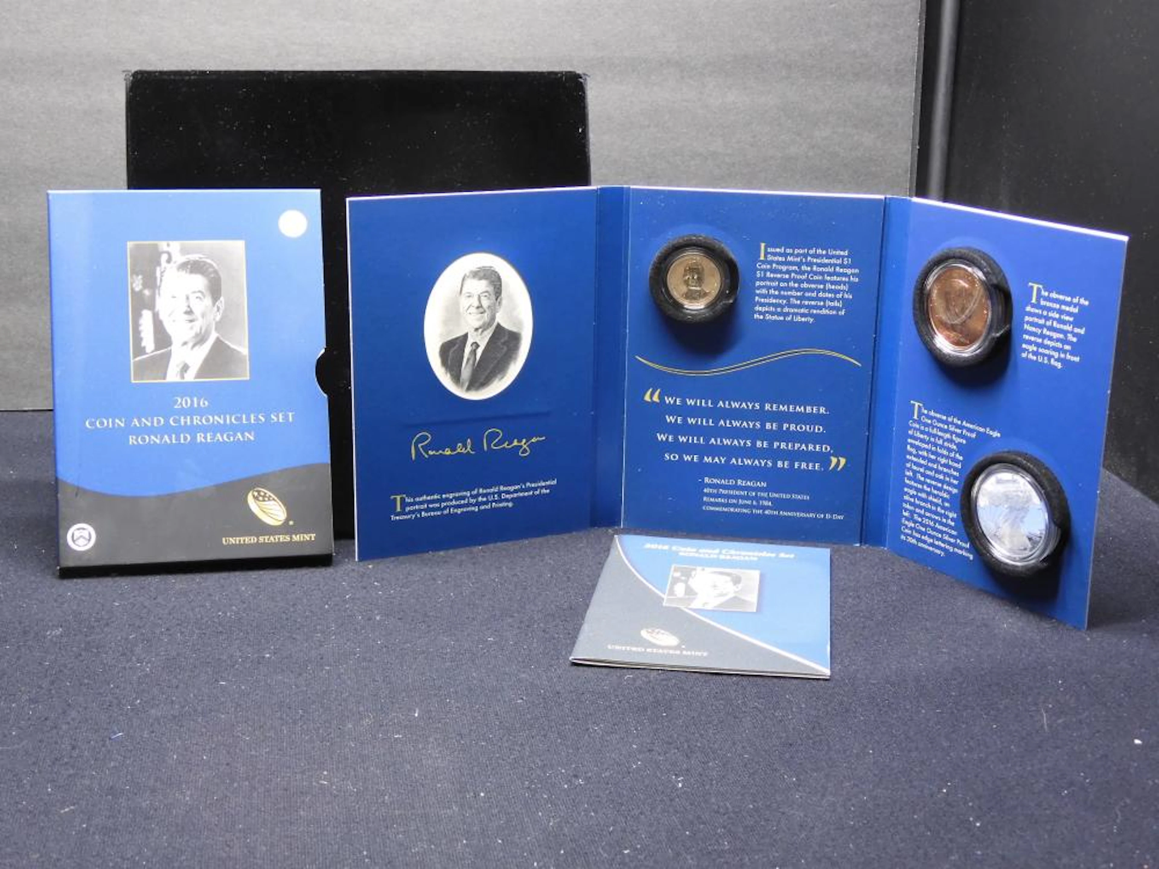 2016 W American Silver Eagle Coin & Chronicle Set...