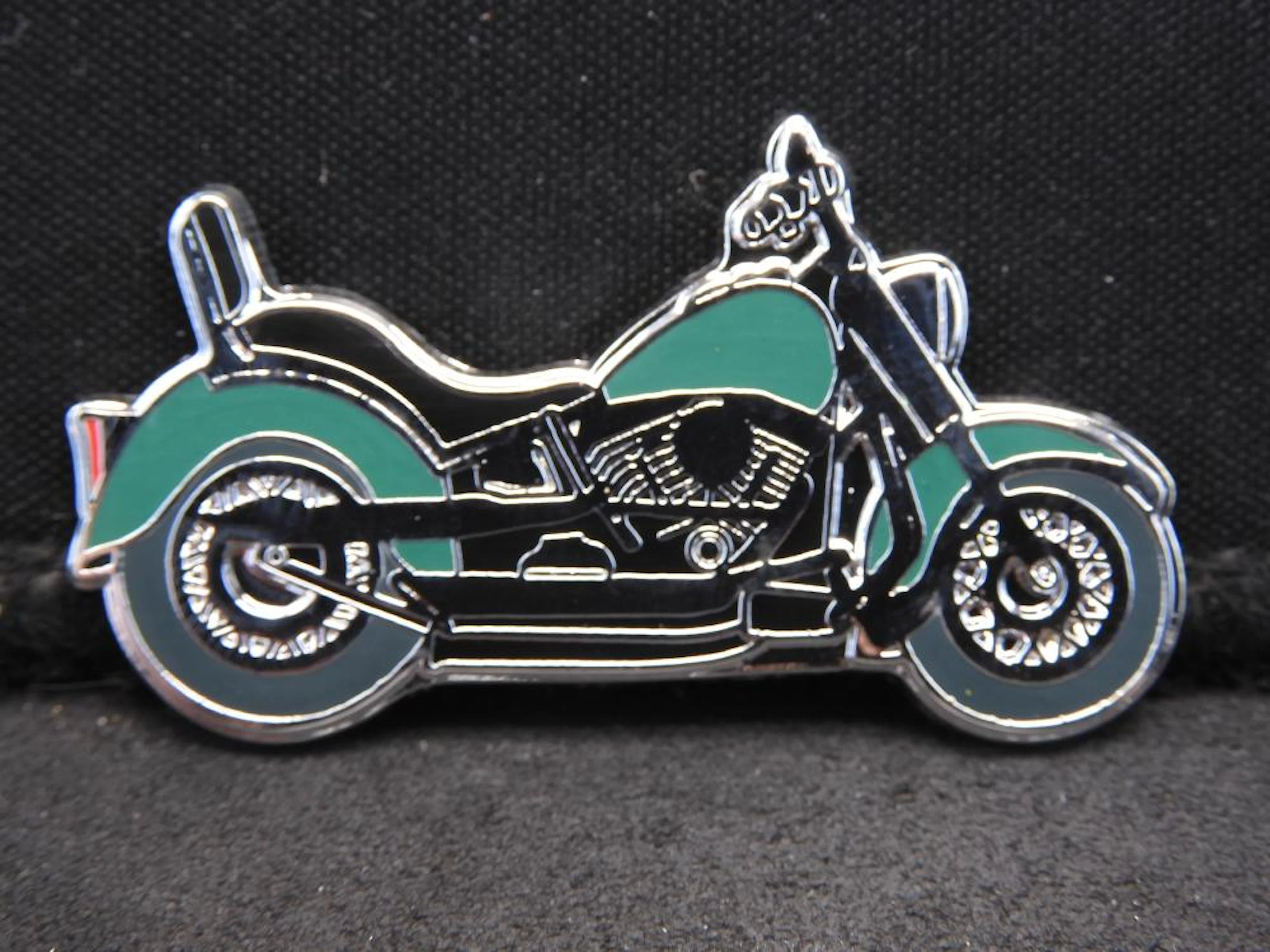 2007 Republic of Somalia $1.00 Green Motorcycle Coin - 1 3/4" in Length