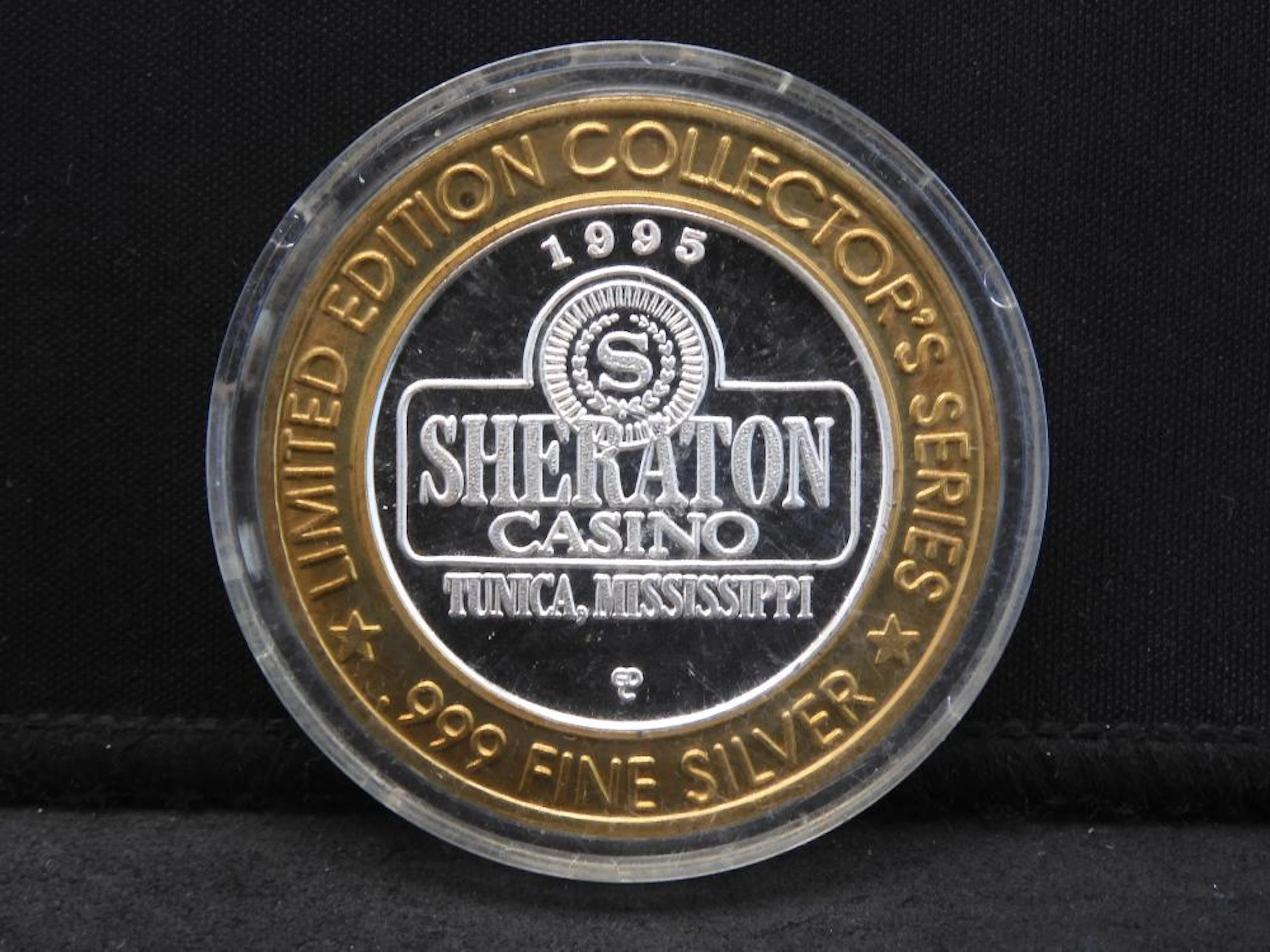 $10 Limited Edition .999 silver center gaming token