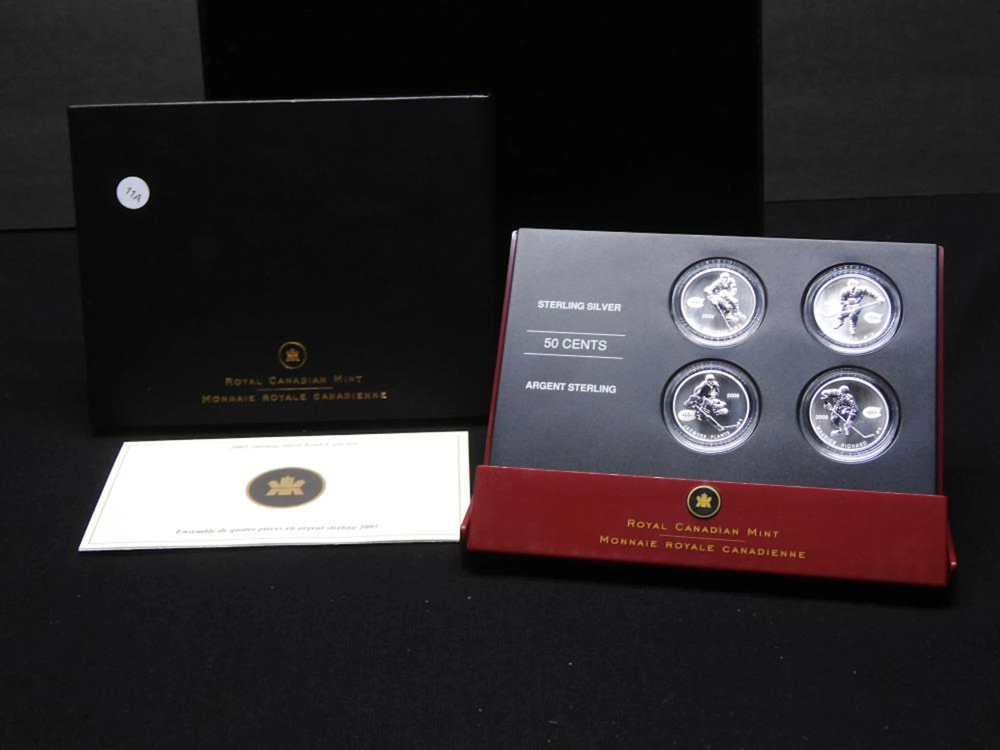 2005 Canada .925 silver (4) coin set celebrating hockey...