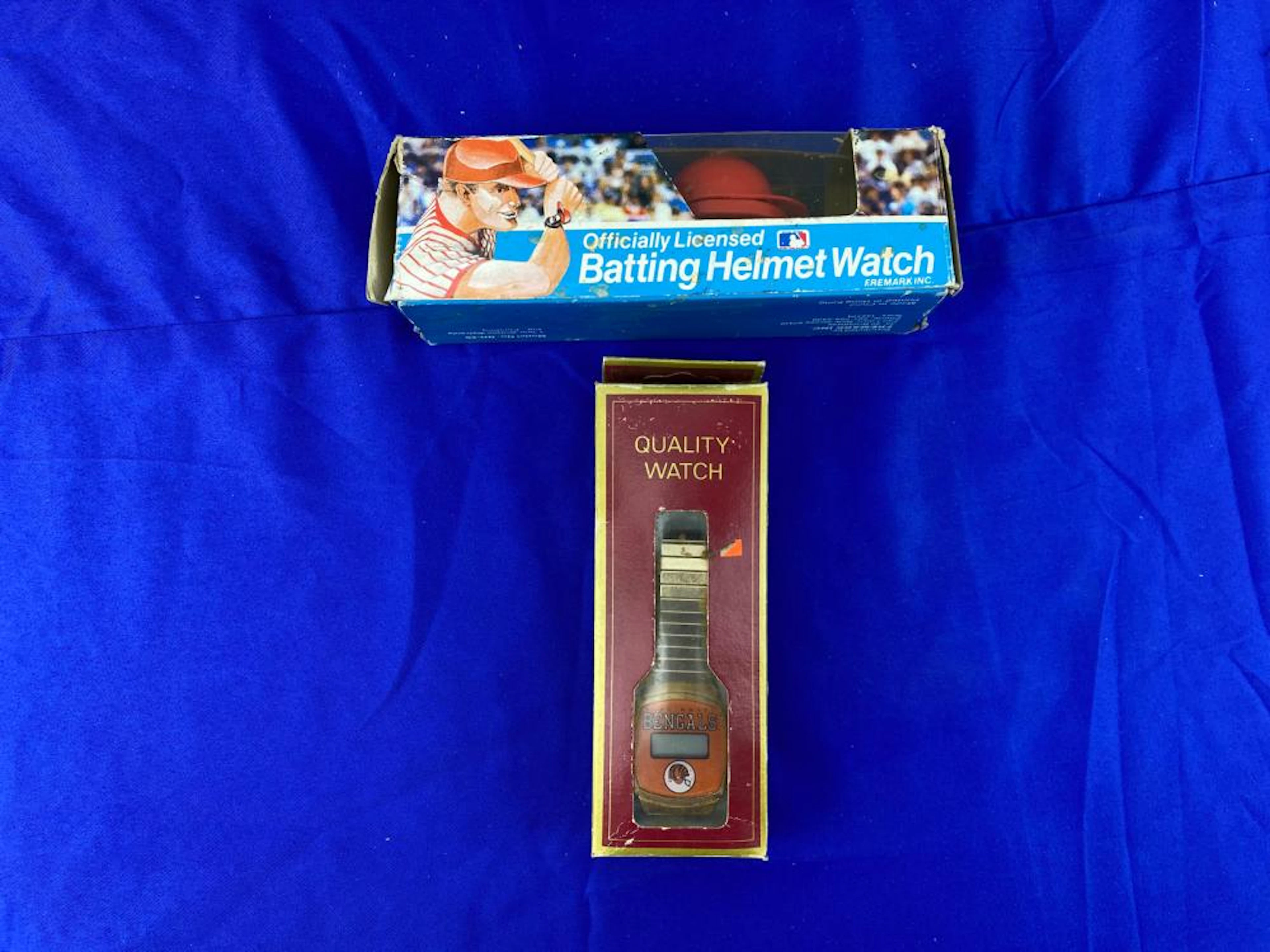 Cincinnati Bengals Watch & MLB Batting Helmet Watch
