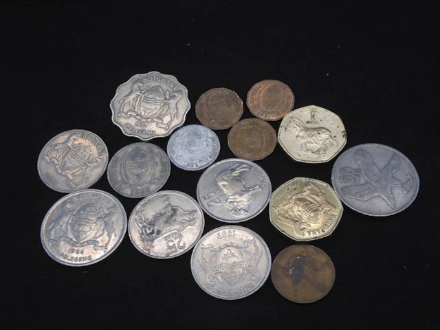 (15) BOTSWANA COINS (SOME UNC)