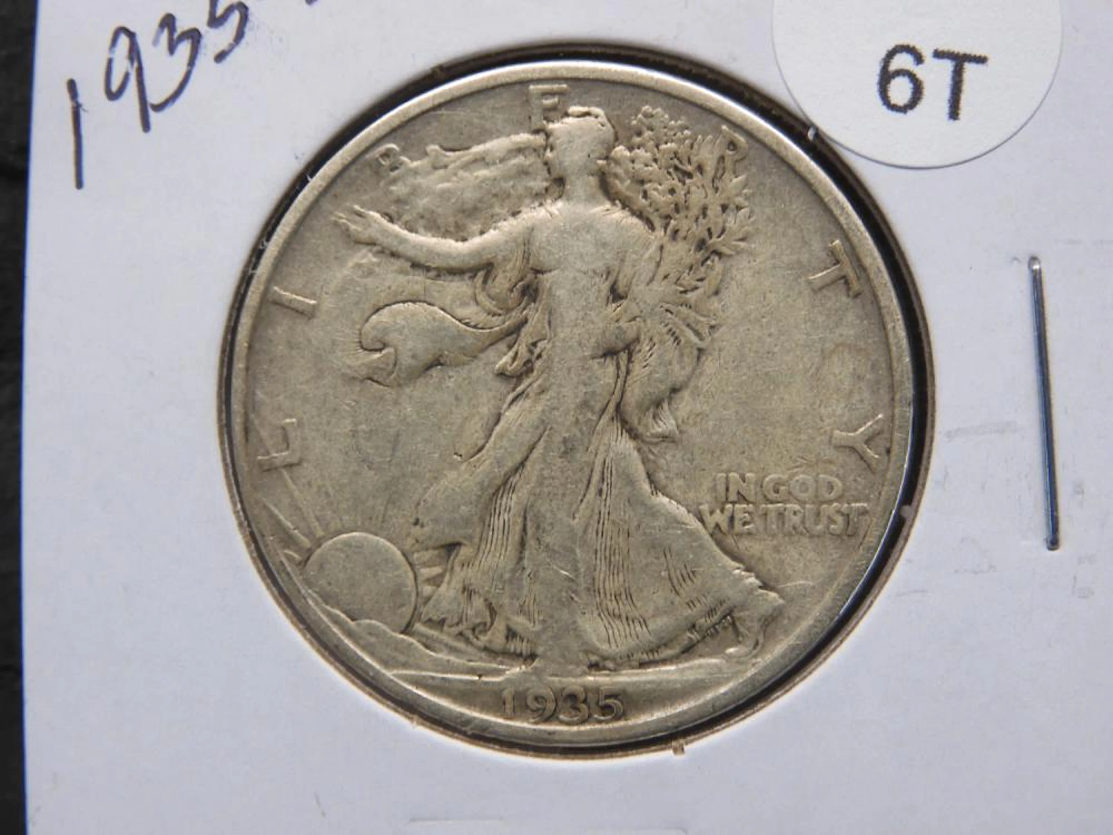 1935-S WALKING LIBERTY HALF DOLLAR
