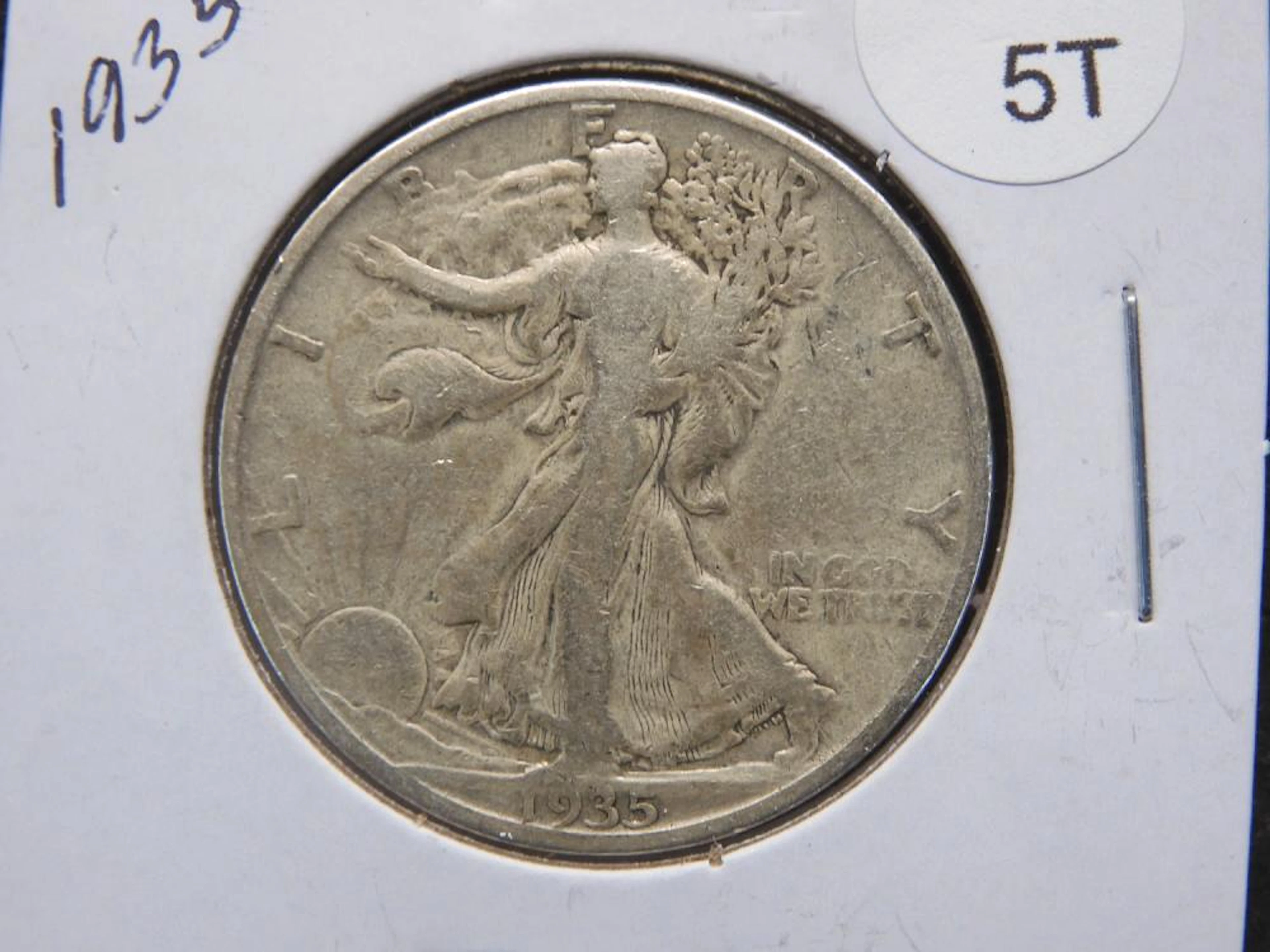 1935-D WALKING LIBERTY HALF DOLLAR