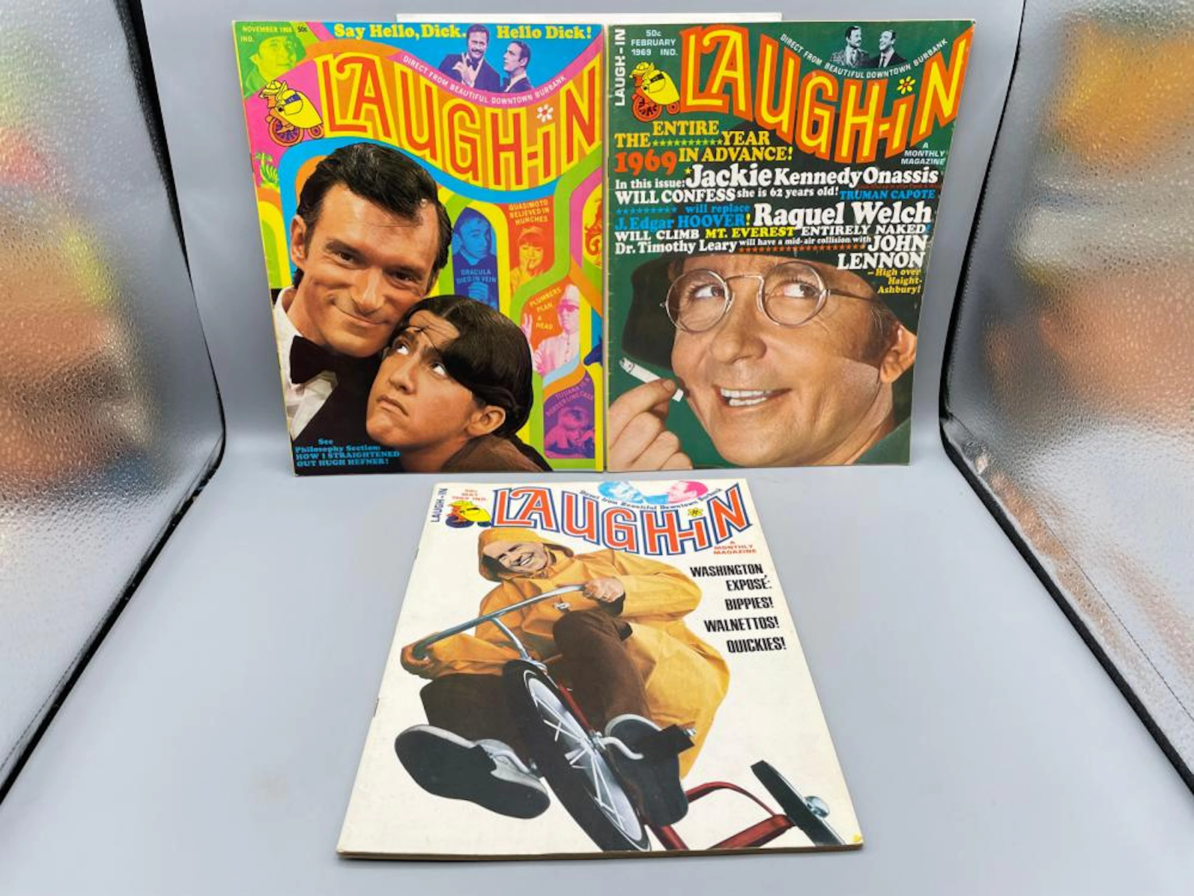 Laugh In Magazine #2, 4, 7 - Hugh Hefner, Goldie Haw
